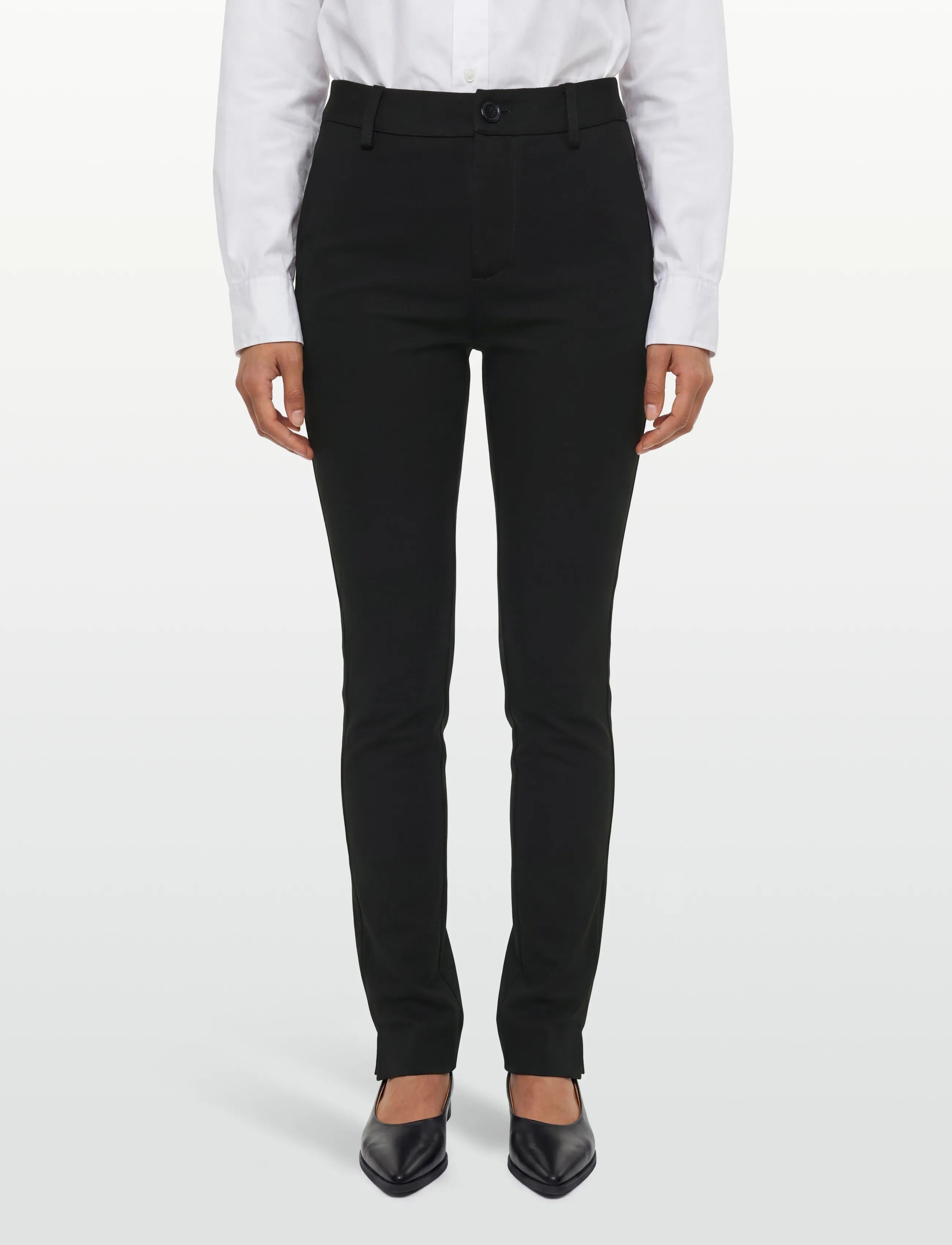 Pieszak - PD-Elise Gigi Cropped Pant - slim fit bukser - black - 3