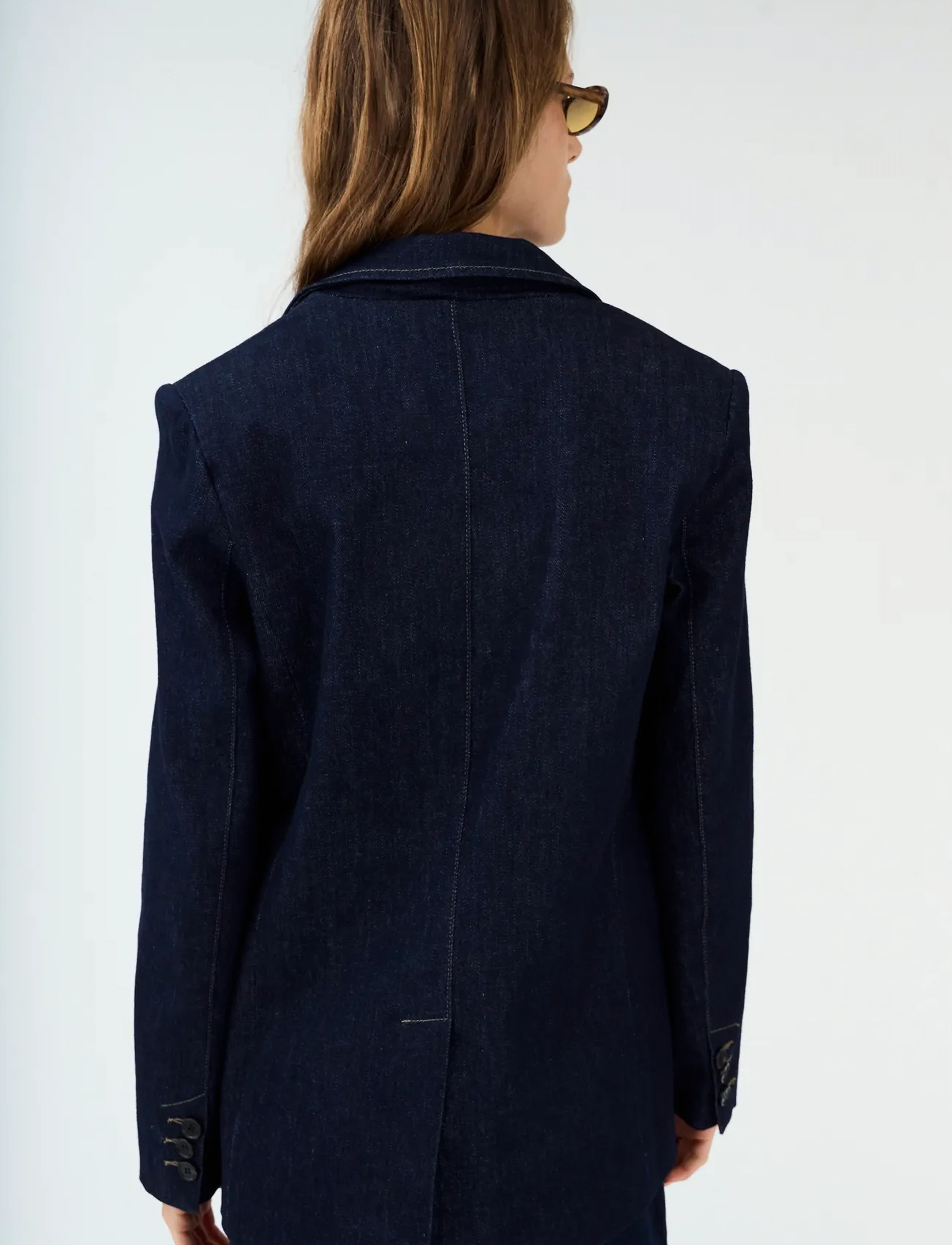 Pieszak - PD-Jennifer Blazer Wash Blue Dawn R - single breasted blazers - rinse denim - 3