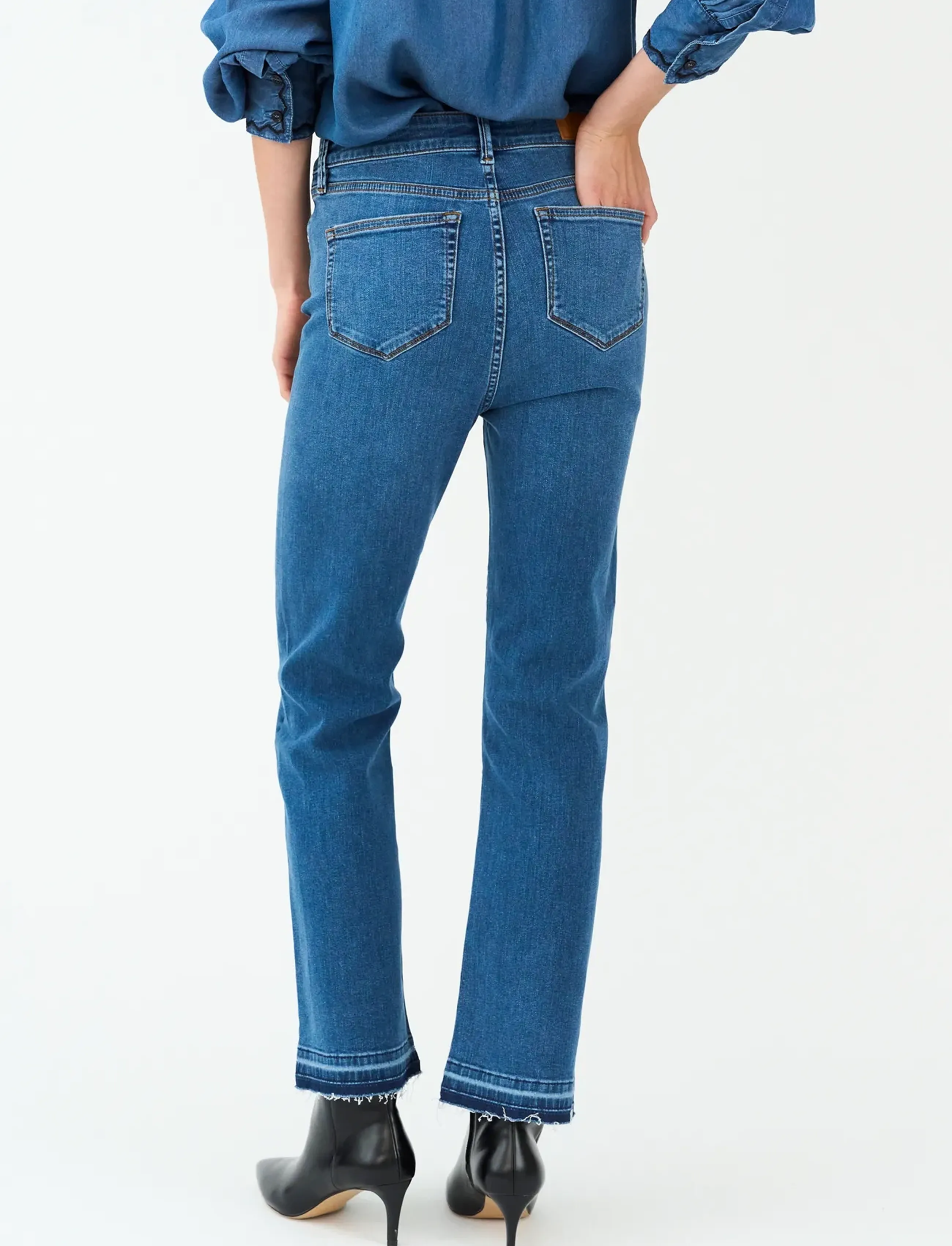 Pieszak - PD-Jenora Cropped Jeans Wash Savona - slim fit jeans - denim blue - 4
