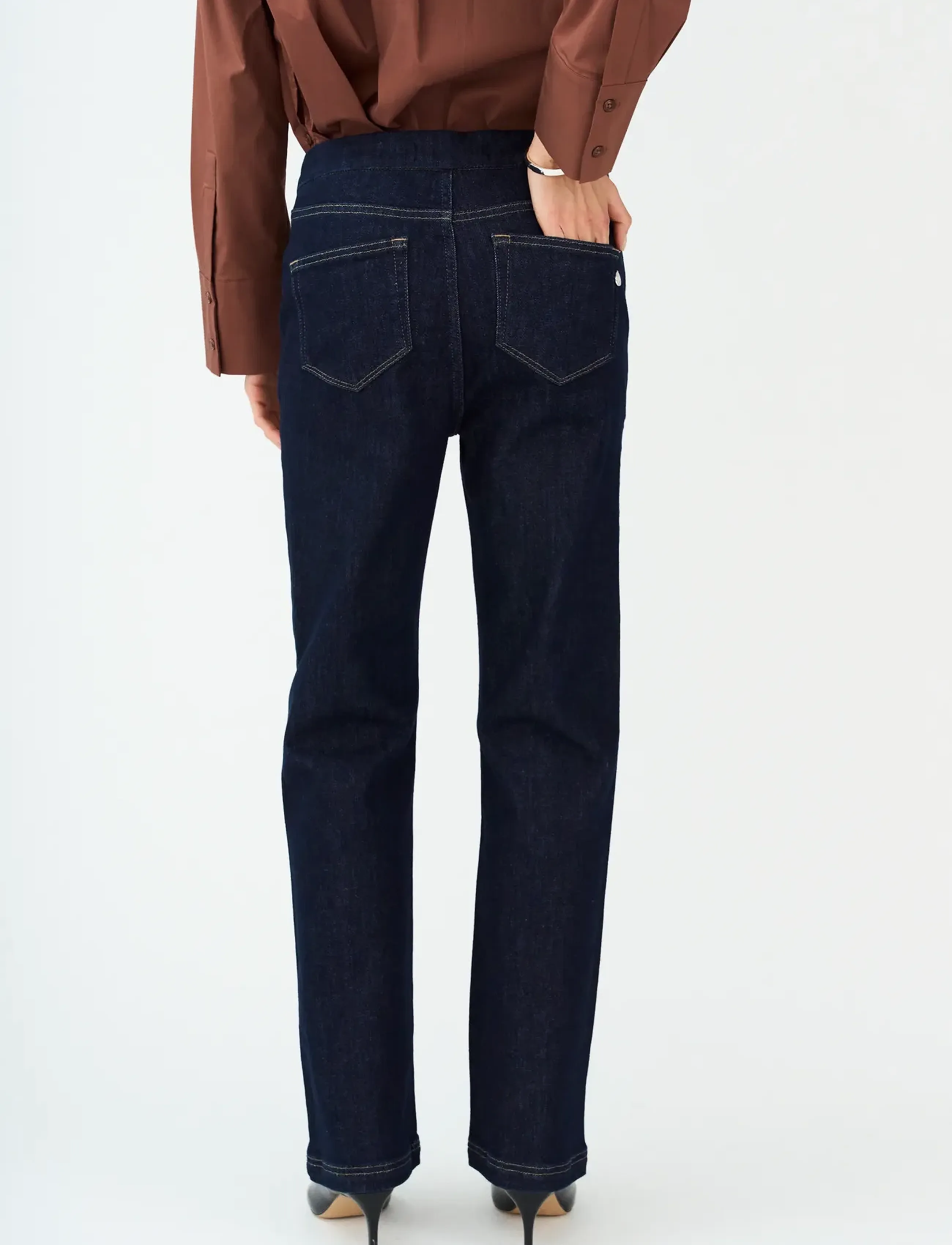 Pieszak - PD-Jenora Cropped Sailor Jeans Wash - slim jeans - rinse denim - 3