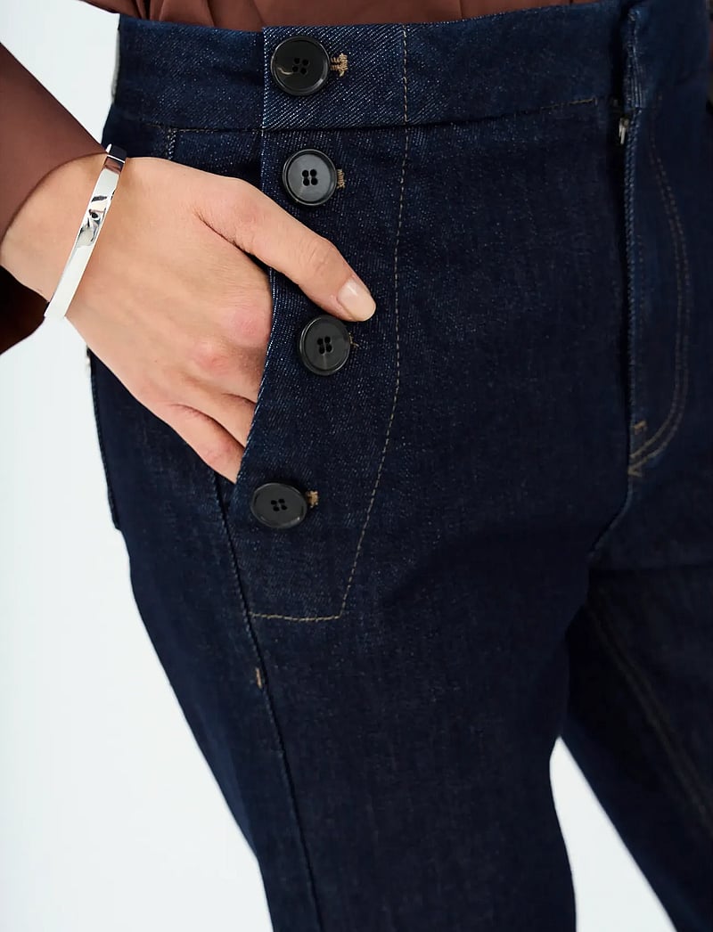 Pieszak - PD-Jenora Cropped Sailor Jeans Wash - slim jeans - rinse denim - 4