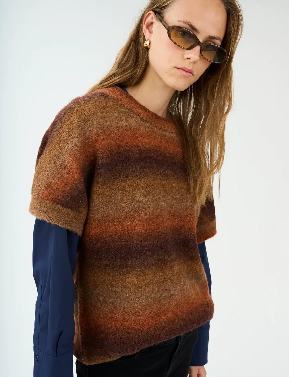 Pieszak - PD-New Dew Oversize SS Knit - kasdienis stilius - warm brown - 0