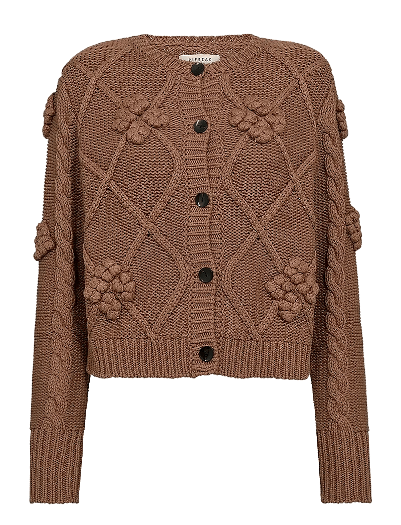 Pieszak - PD-Pearl Knit Cardigan - cardigans - nugget gold - 1
