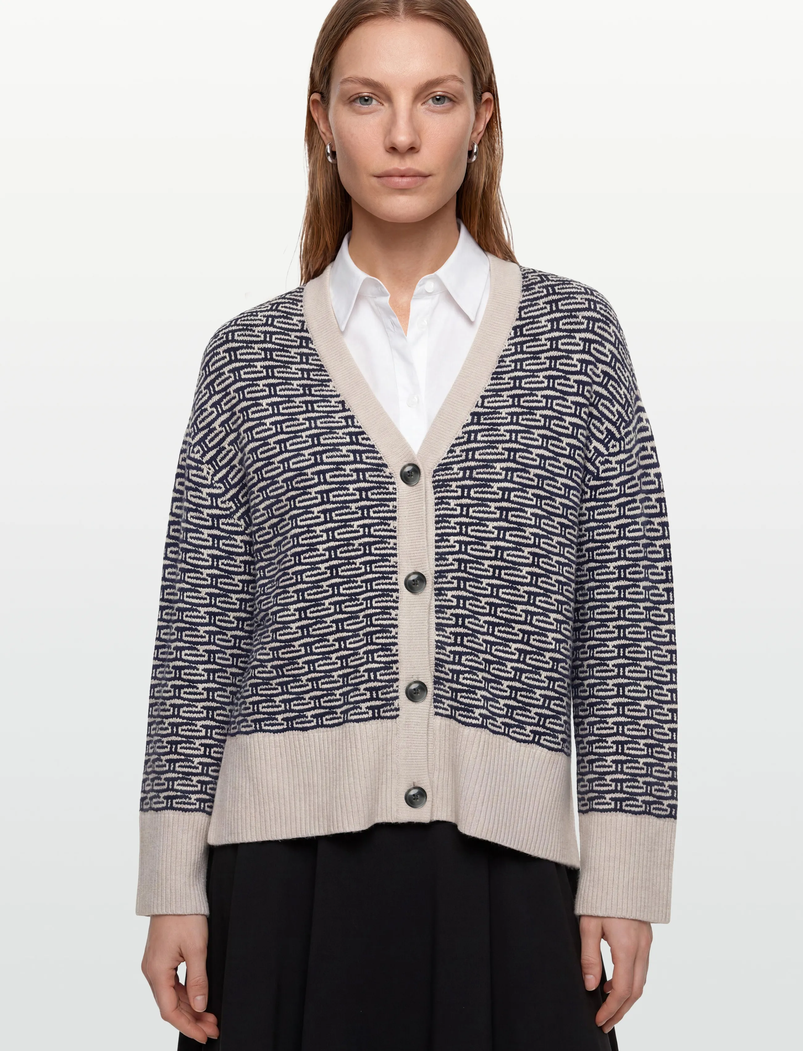 Pieszak - PD-Talia Knit Cardigan - kardiganid - midnight navy - 3