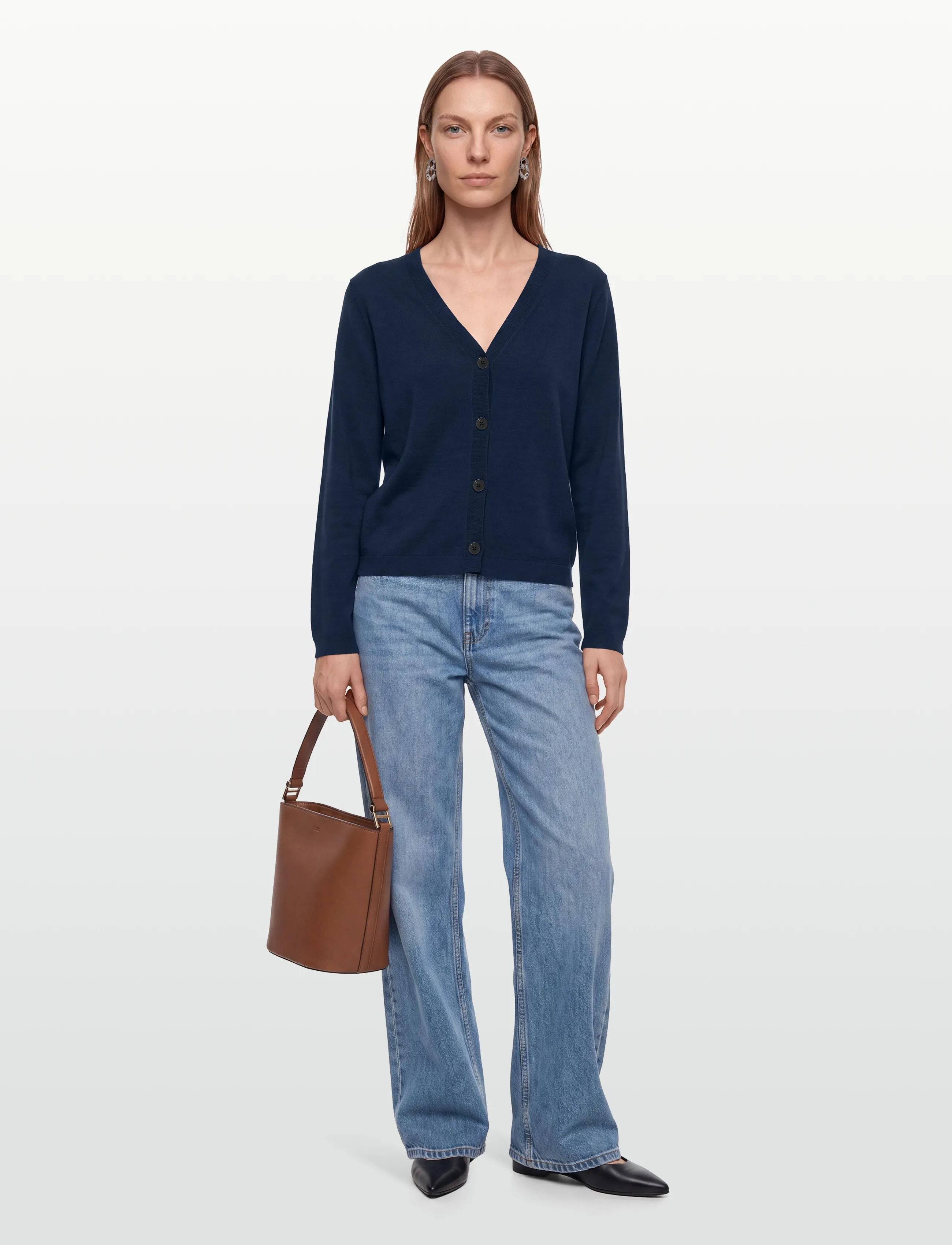 Pieszak - PD-Vigga LS Cardigan - koftor - midnight navy - 0
