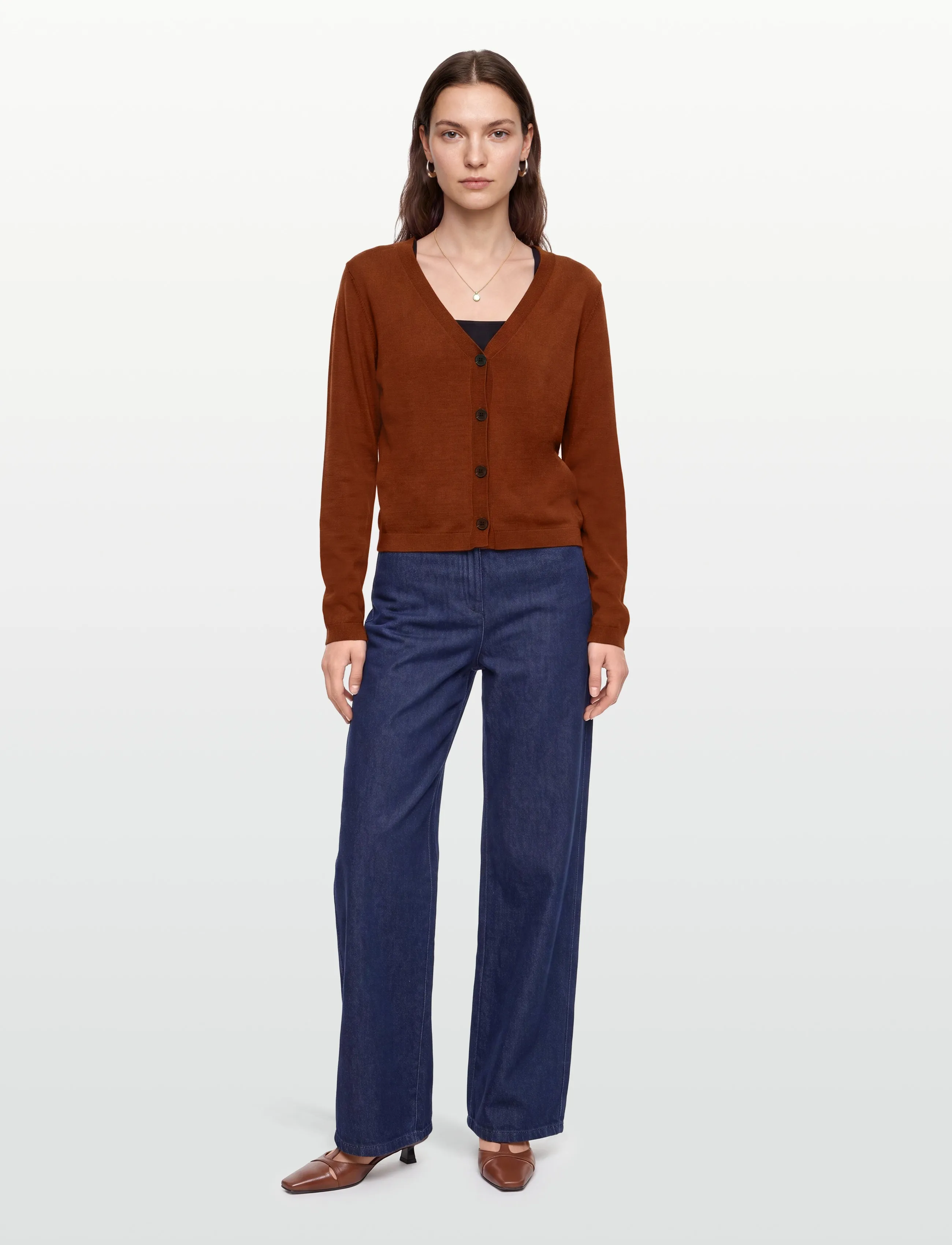 Pieszak - PD-Vigga LS Cardigan - cardigans - warm brown - 0