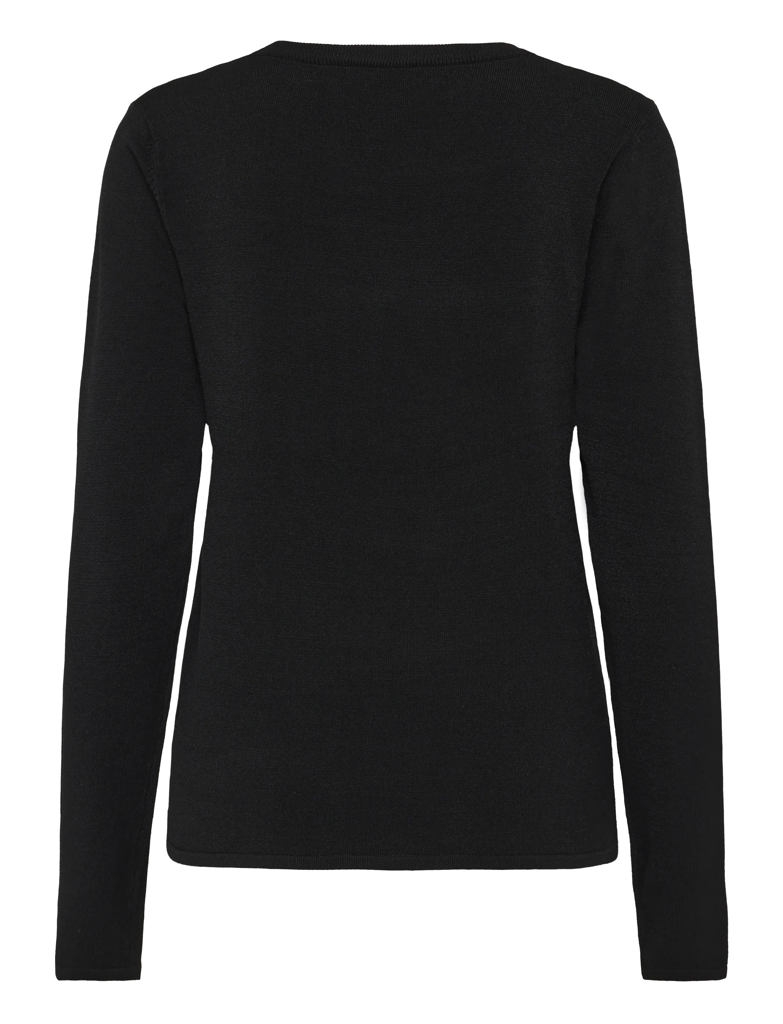 Pieszak - PD-Vigga LS O-Neck Knit - jumpers - black - 2