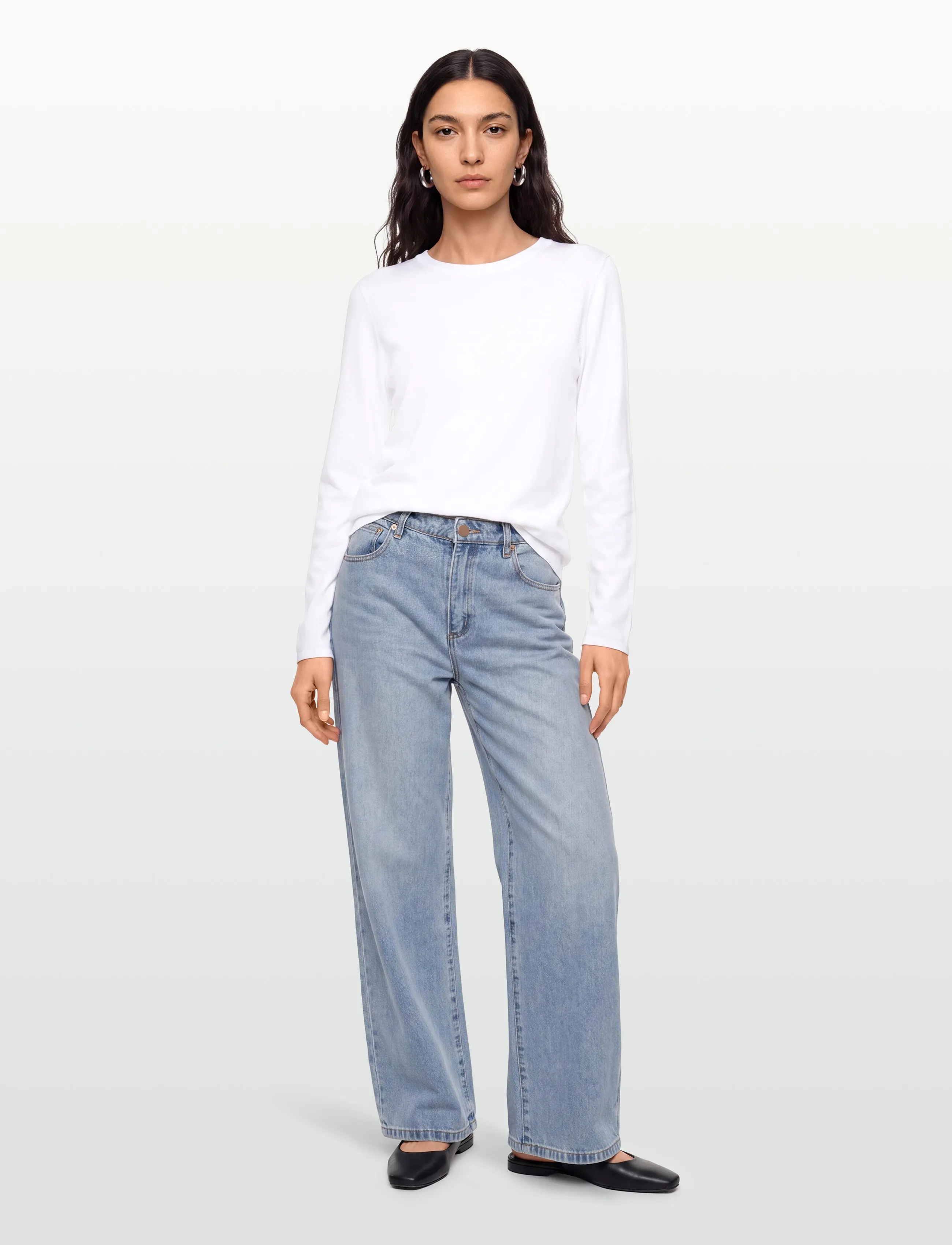 Pieszak - PD-Vigga LS O-Neck Knit - jumpers - white pearl - 0