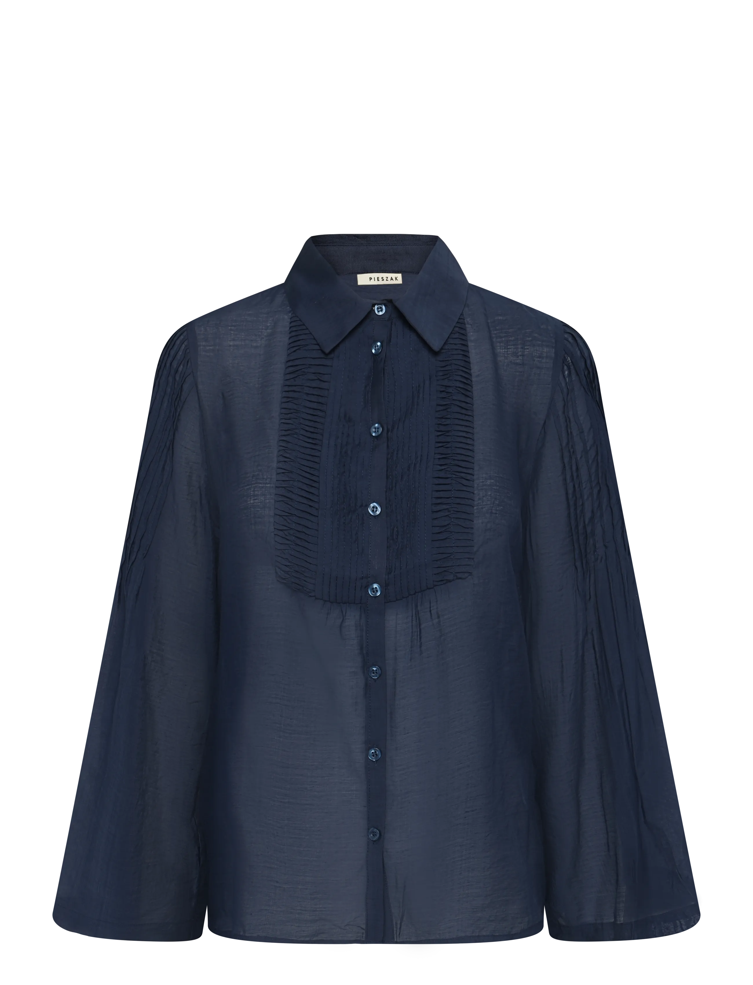 Pieszak PD-Chris Pintuck Shirt - Pluusid ja särgid - MIDNIGHT NAVY / navy