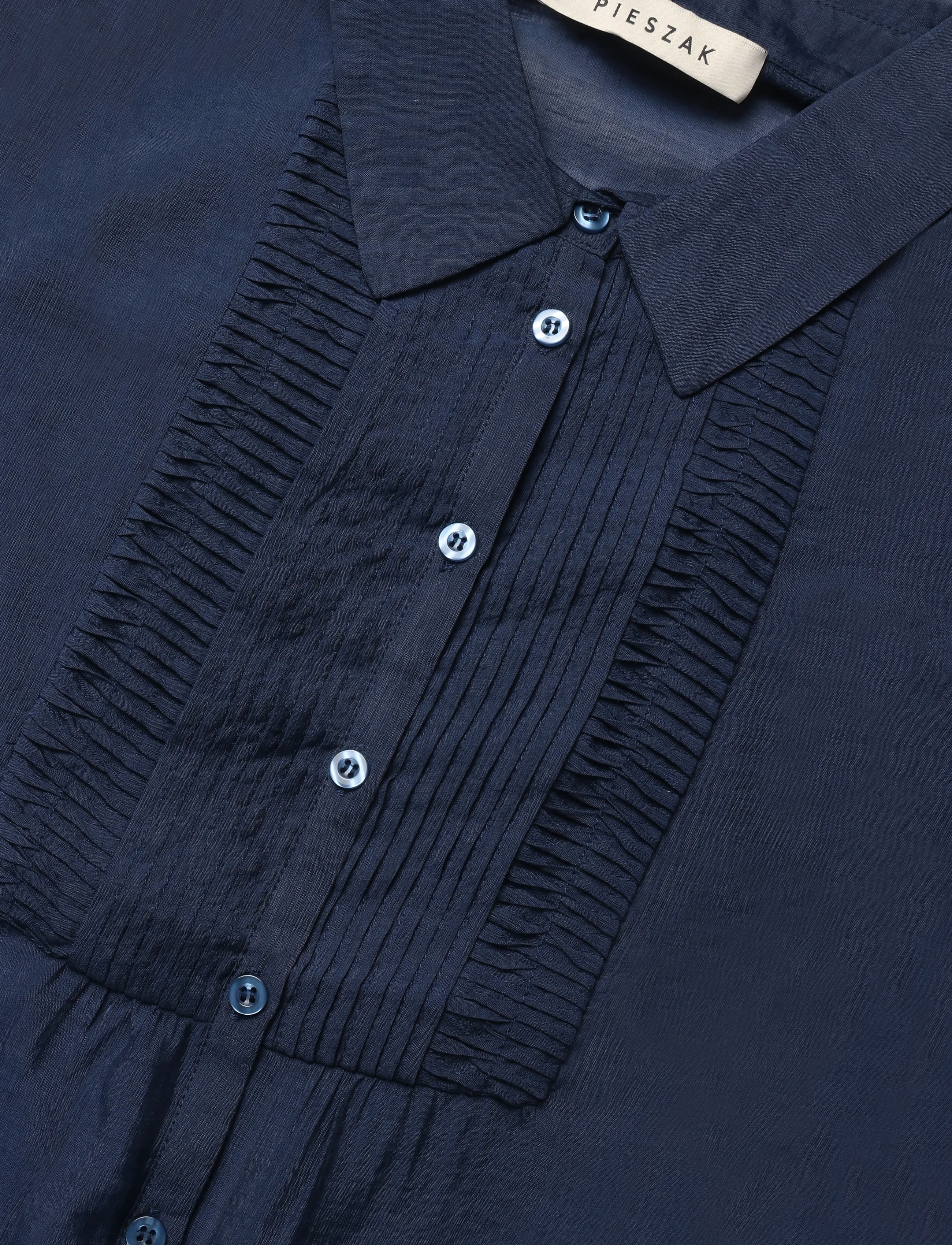 Pieszak - PD-Chris Pintuck Shirt - langærmede bluser - midnight navy - 2