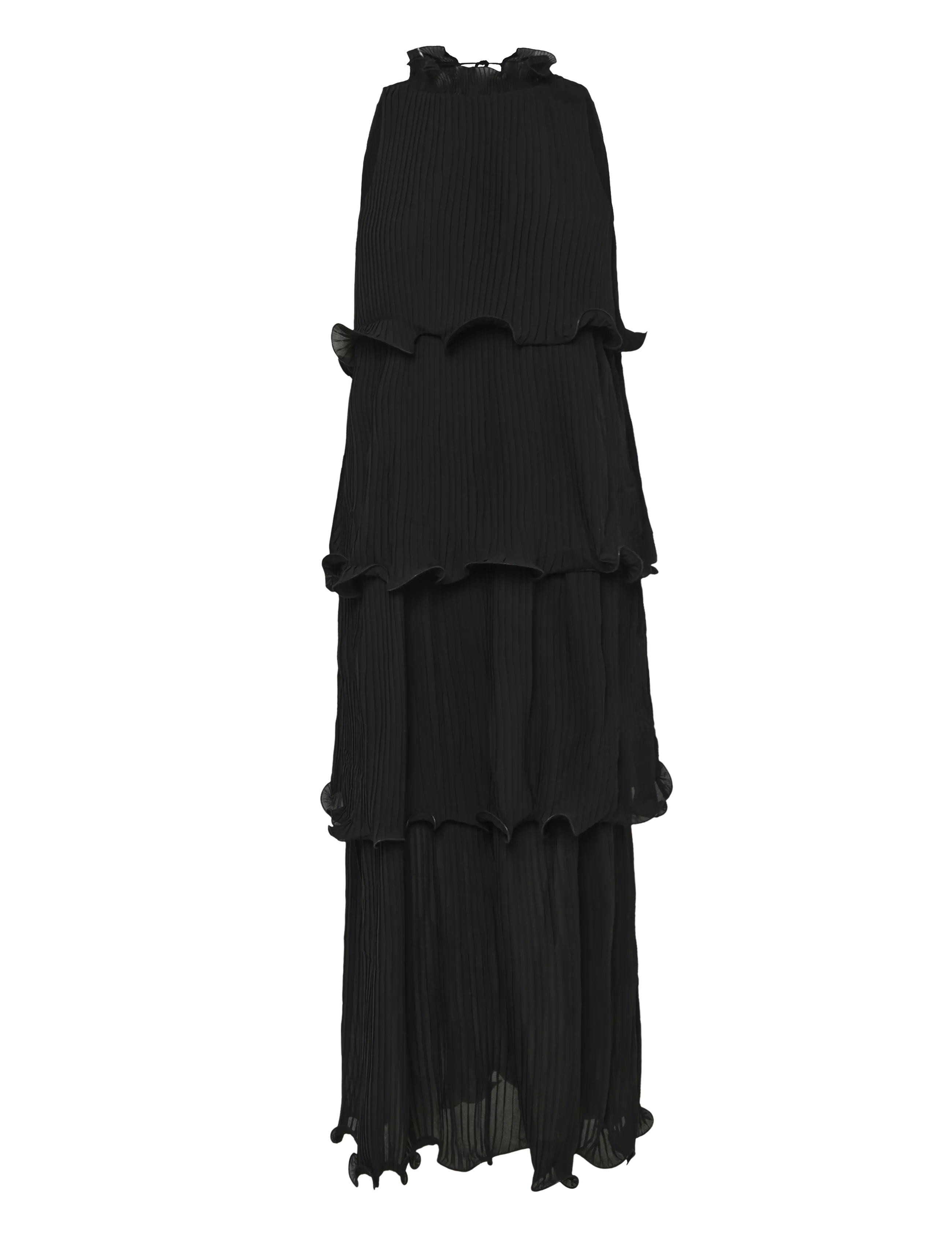 Pieszak PD-Lana Layered Maxidress - Maxiklänningar - BLACK / black