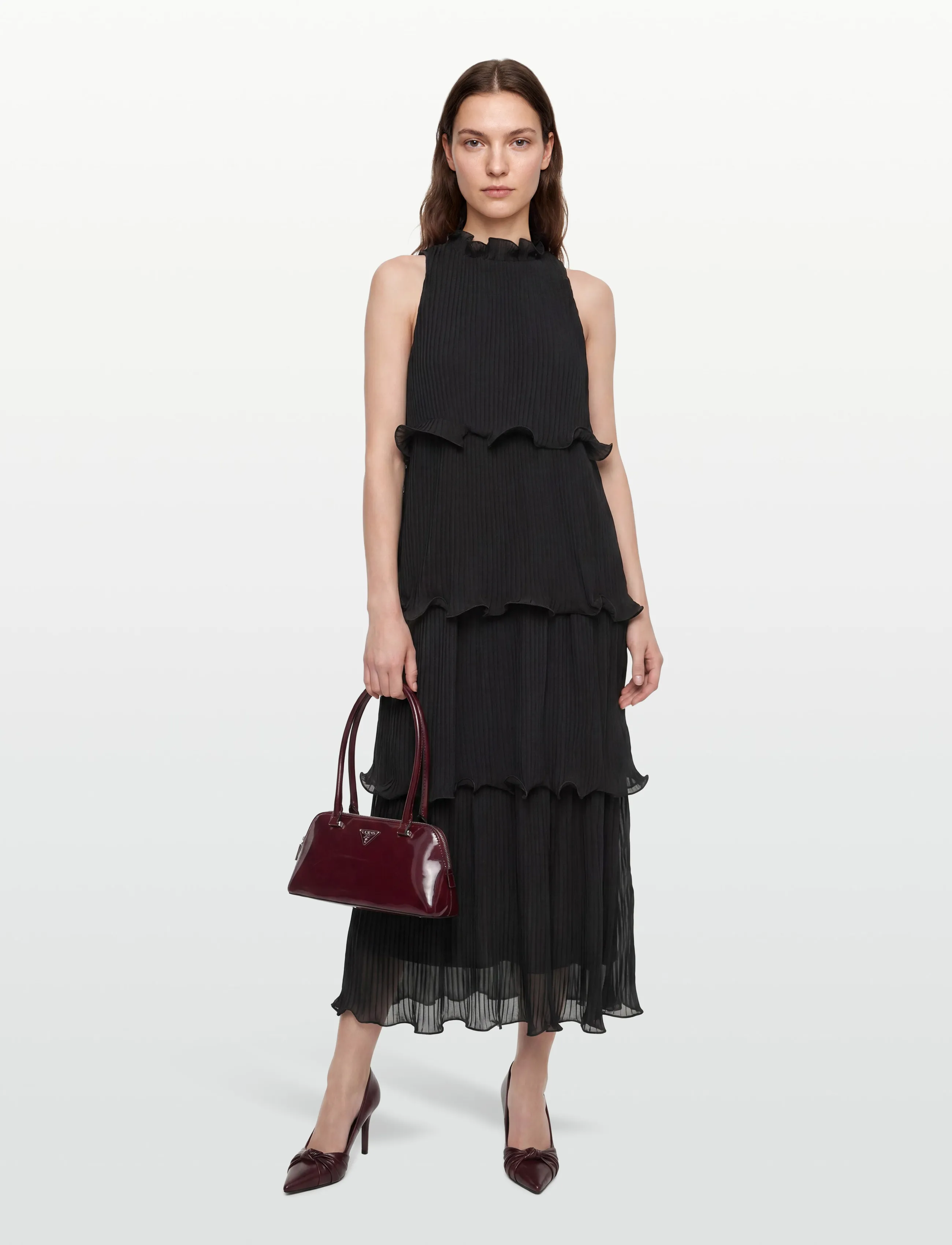 Pieszak PD-Lana Layered Maxidress - Maxiklänningar - BLACK / black