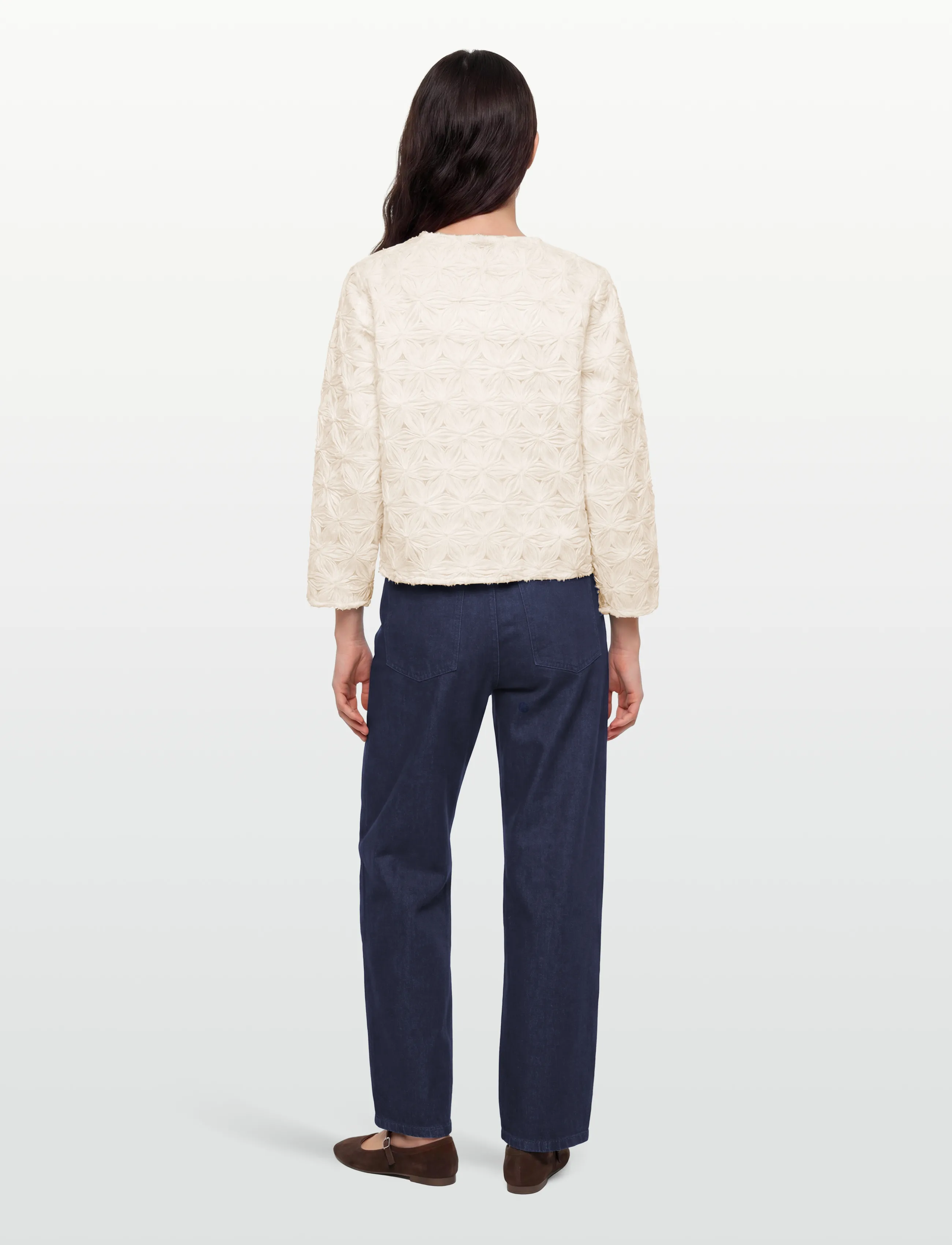 Pieszak - PD-Lexie 3D Chiffon Cardigan - kardiganid - white pearl - 4
