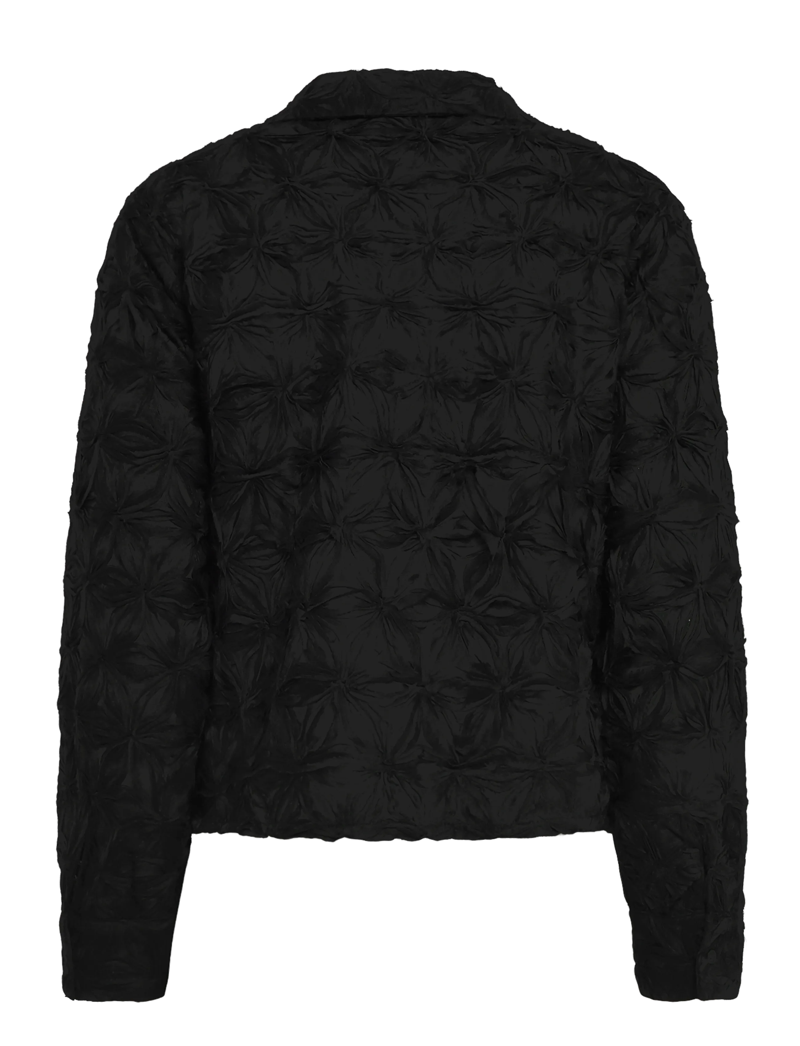 Pieszak - PD-Lexie 3D Chiffon Tie jacket - long-sleeved blouses - black - 1