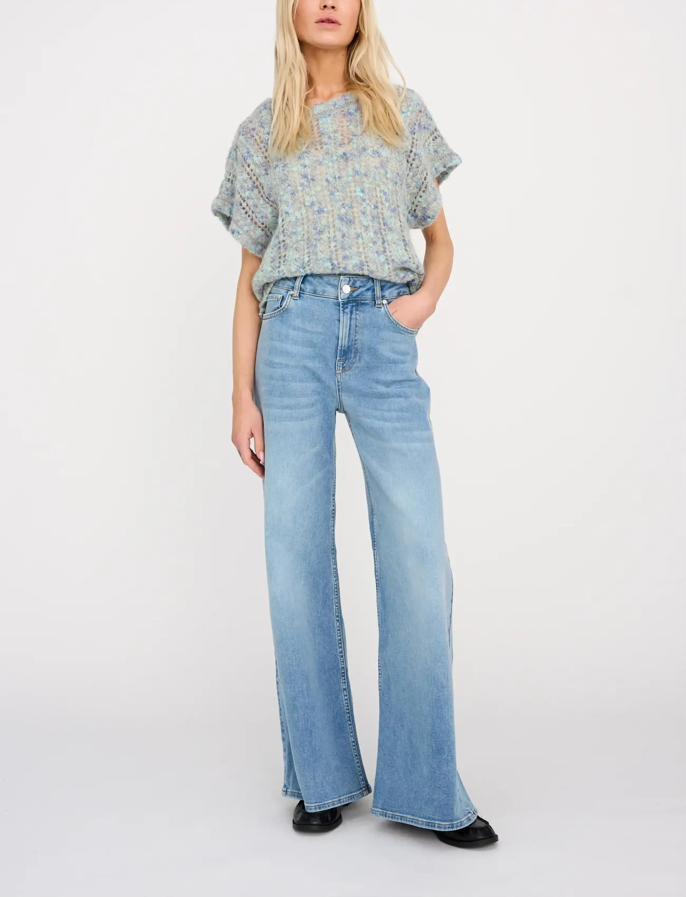 Pieszak - PD-Asta French Jeans Wash Rivoli - pantalons larges - denim blue - 0