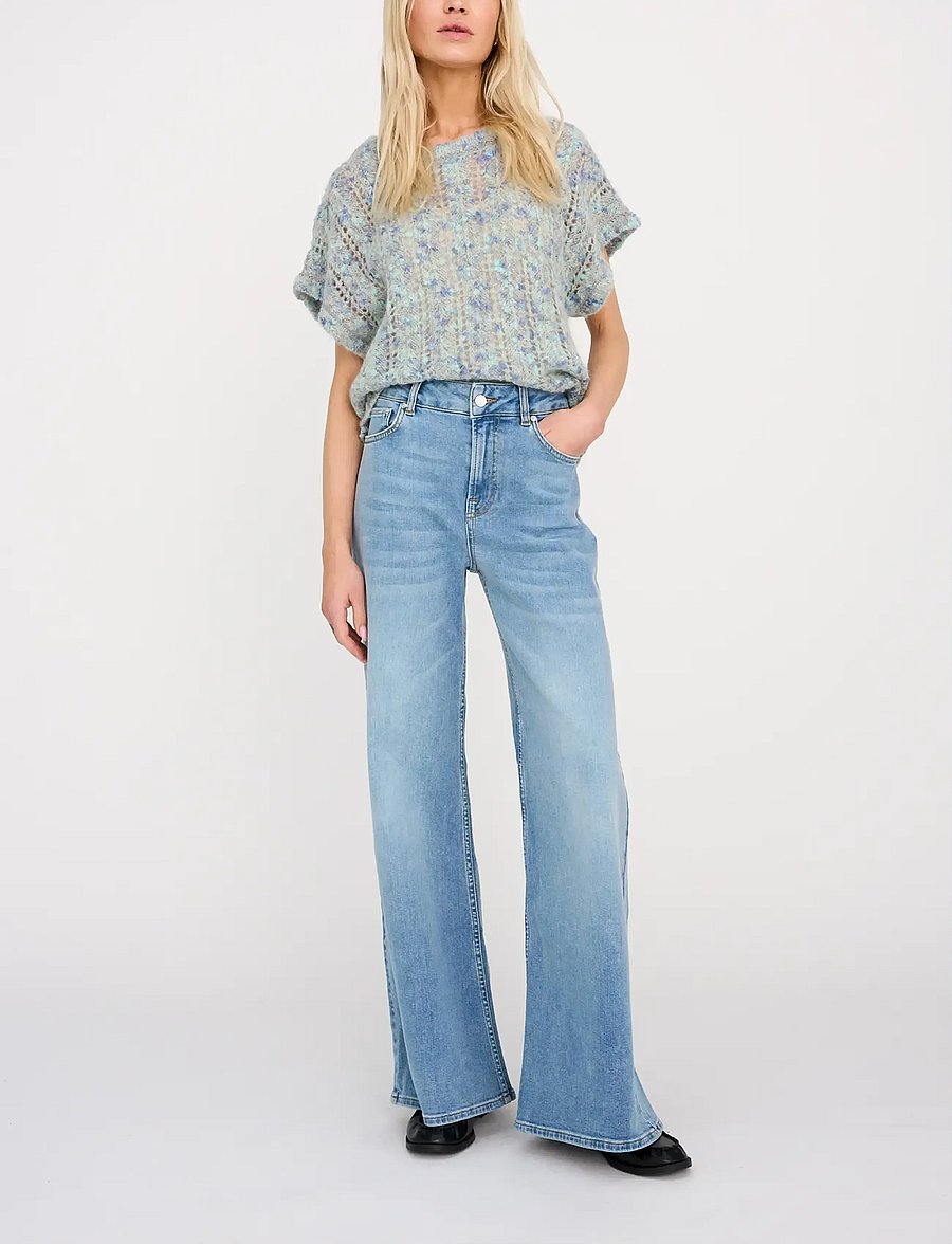 Pieszak - PD-Asta French Jeans Wash Rivoli - pantalons larges - denim blue - 0