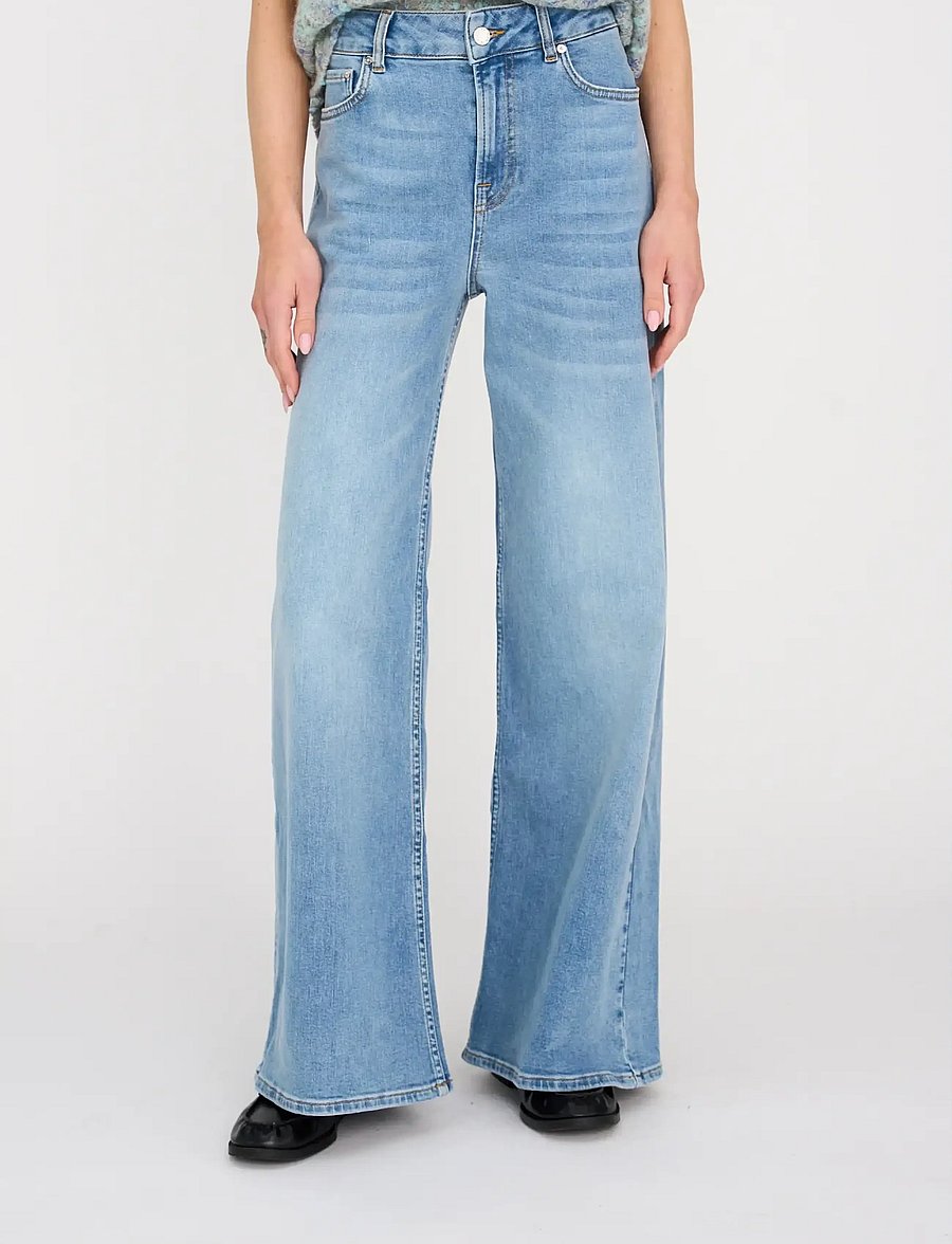 Pieszak - PD-Asta French Jeans Wash Rivoli - pantalons larges - denim blue - 3