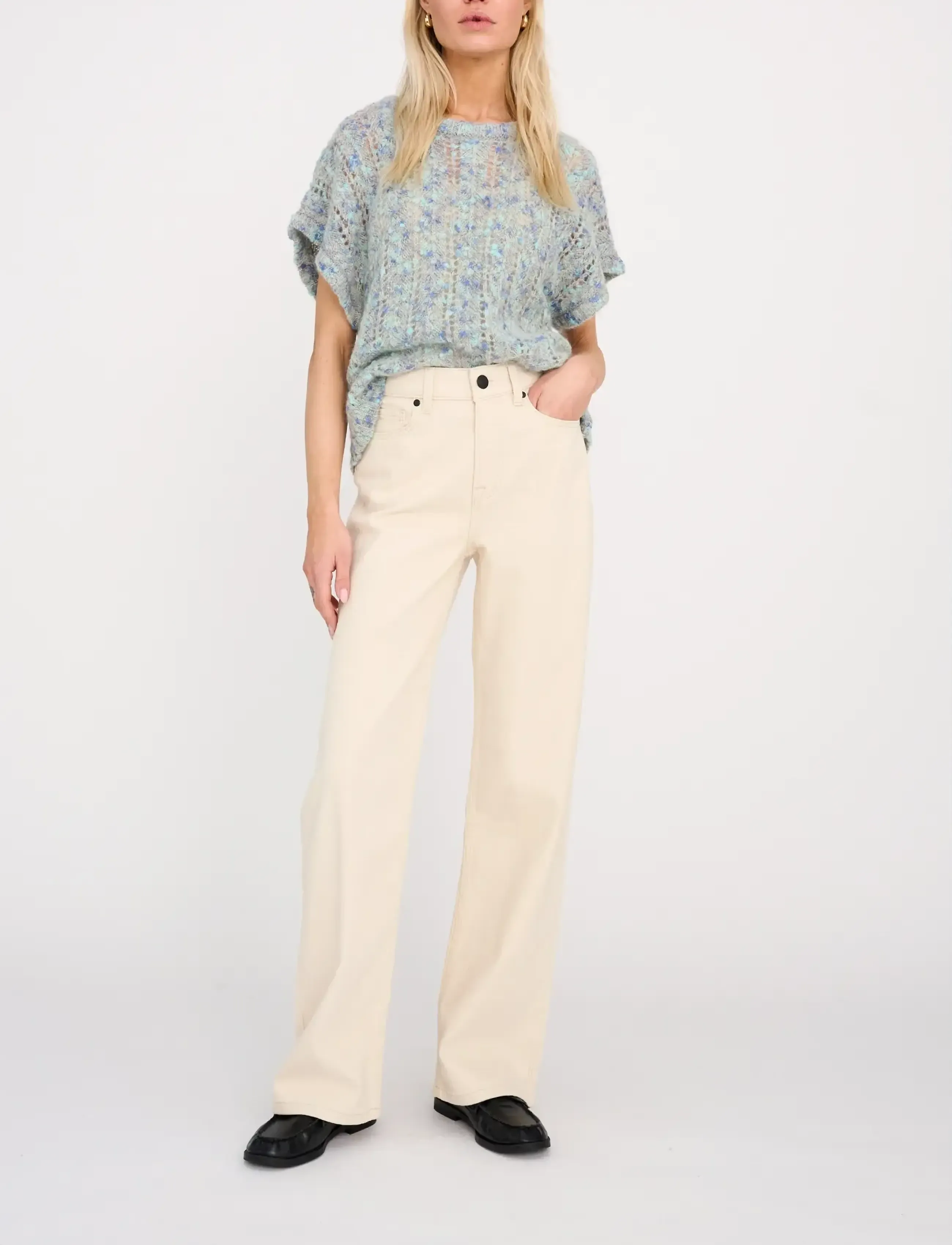 Pieszak PD-Birkin Jeans Ecru - Transitional Layering - ECRU / white