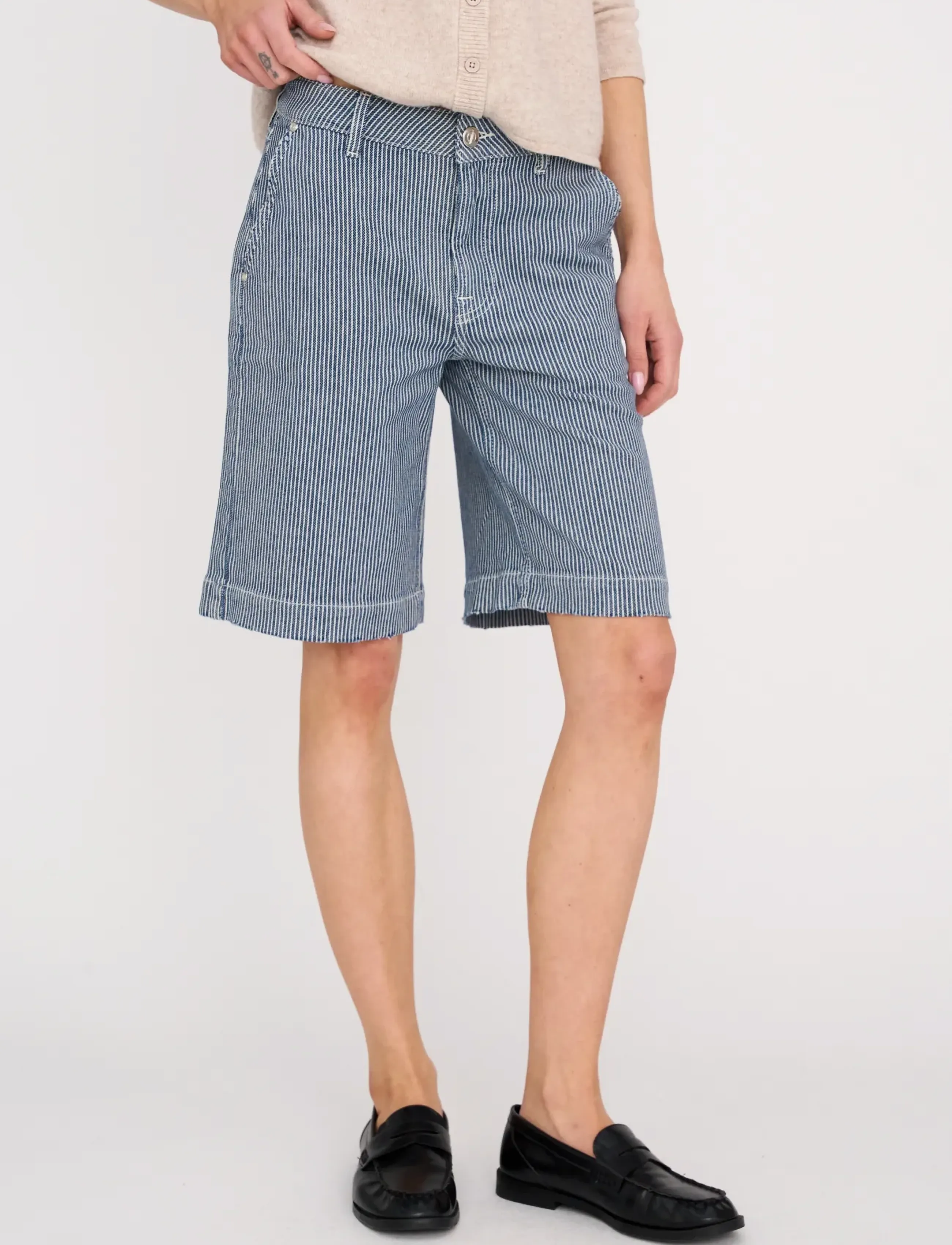 Pieszak - PD-Gilly French Shorts Blue Ocean S - jorts - denim blue - 3