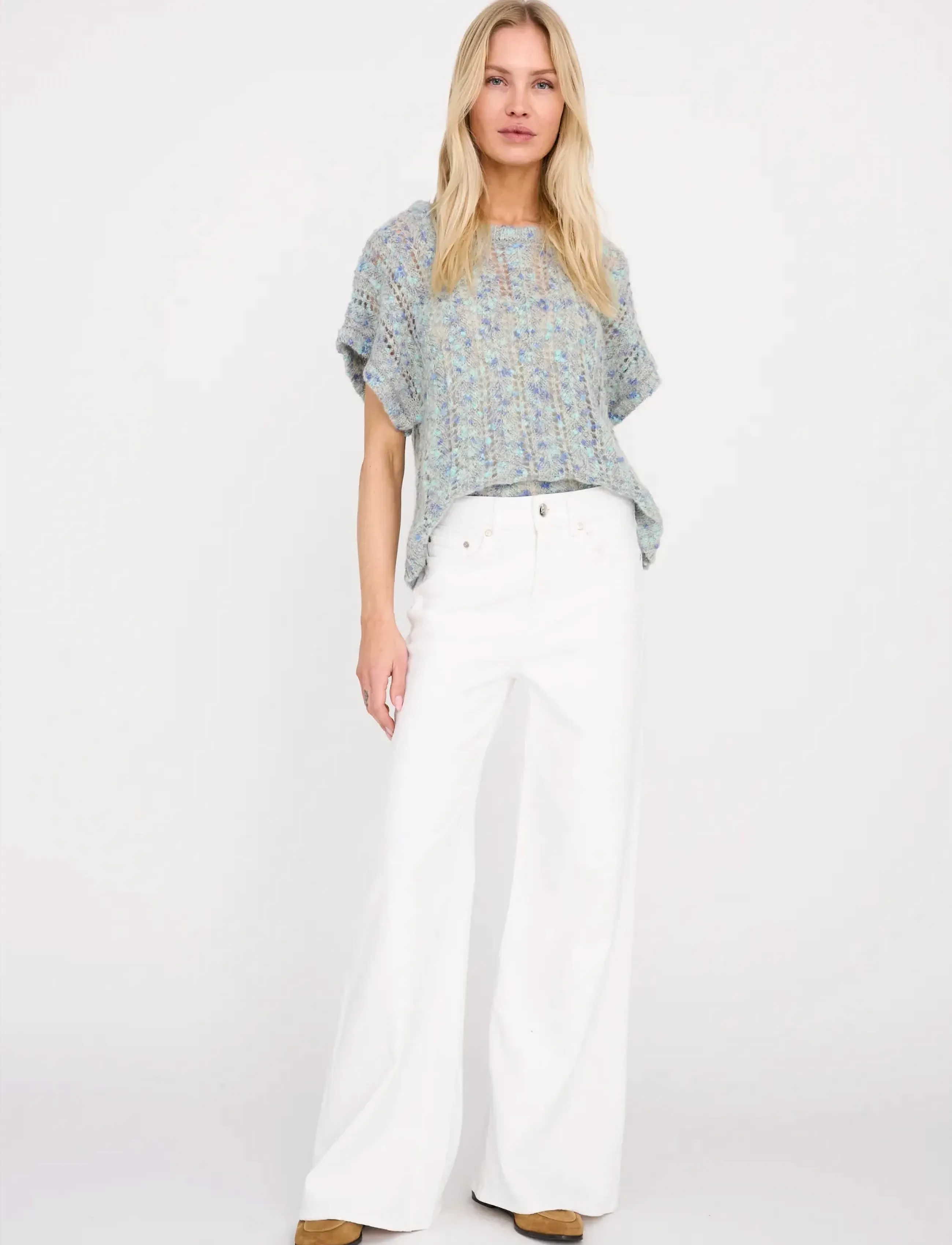 Pieszak PD-Asta Jeans White - Brede jeans - WHITE / white