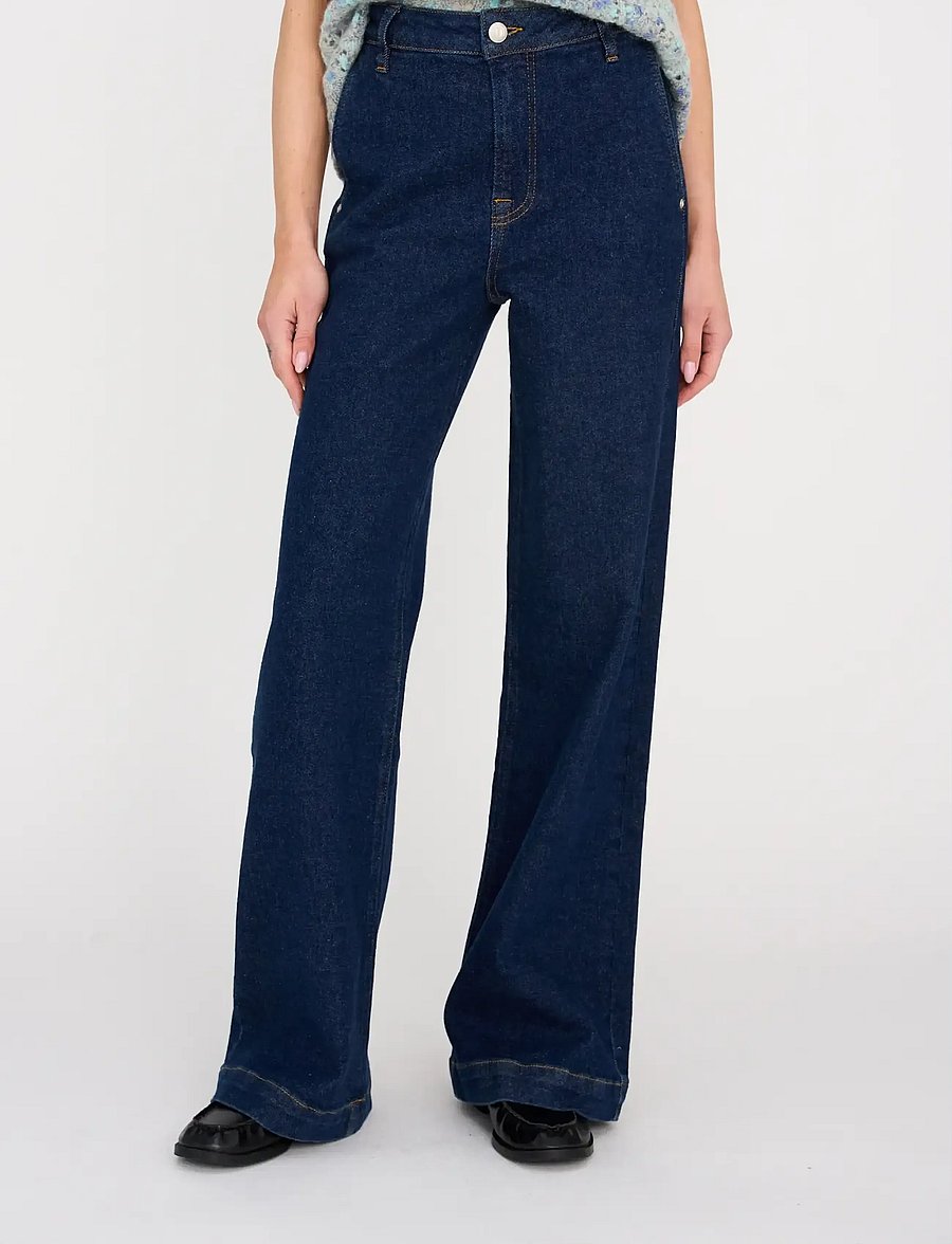 Pieszak - NOOS-Gilly French Jeans Wash Vienna - brede jeans - denim blue - 3