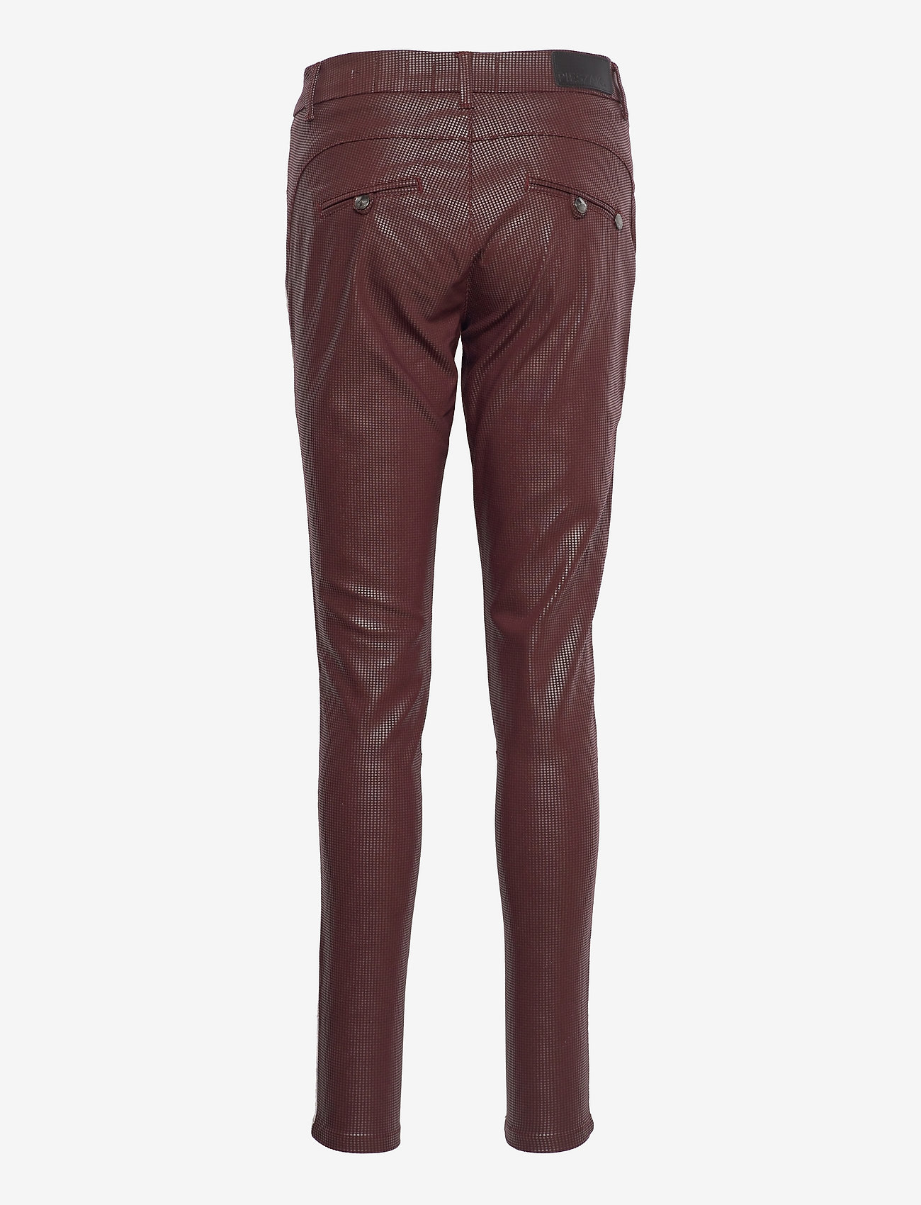 Pieszak - Alex structure chino - slim fit bukser - bordeaux - 1