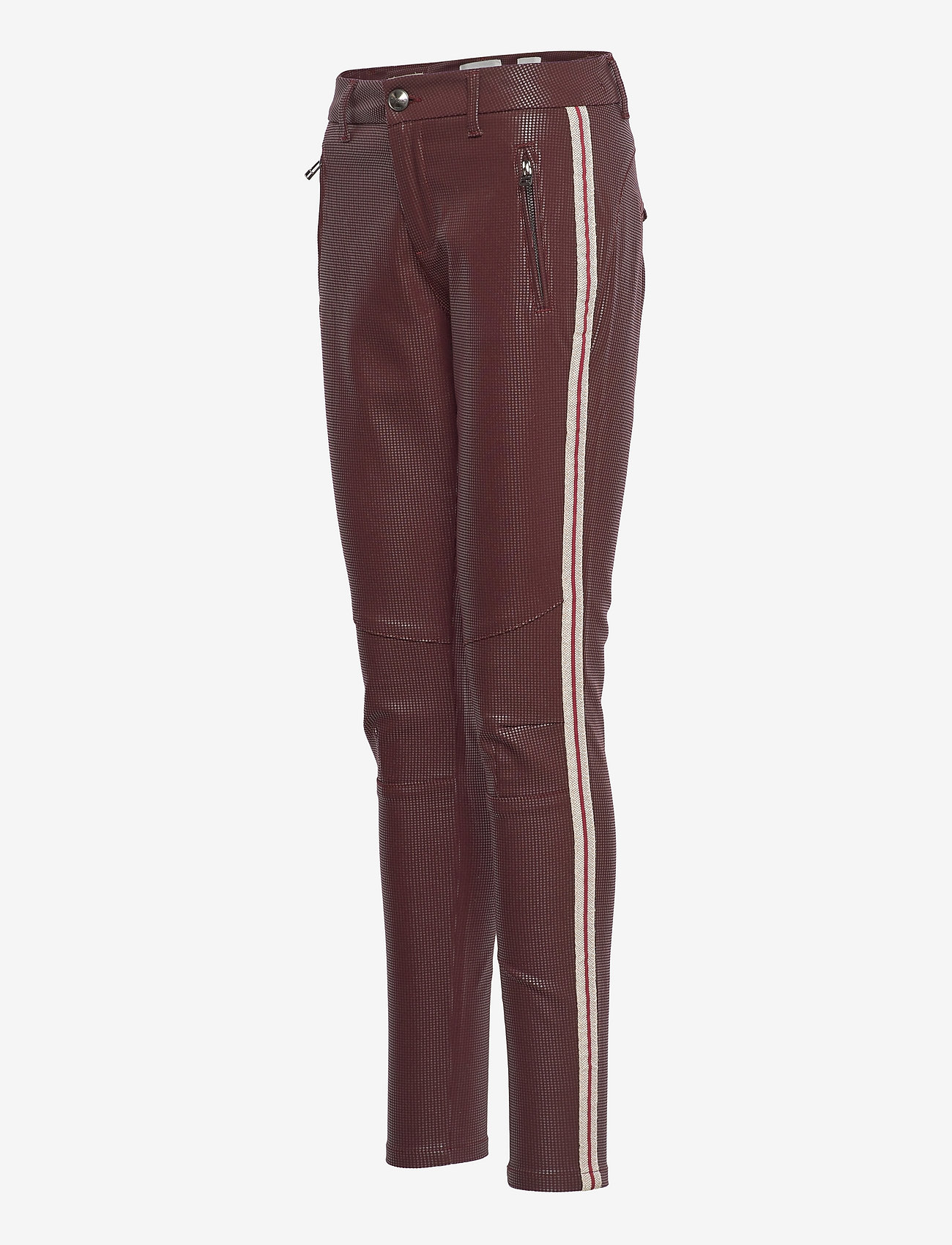 Pieszak - Alex structure chino - slim fit bukser - bordeaux - 2