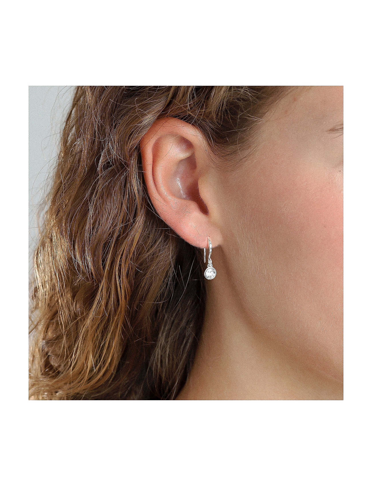 Lucia Earrings Crystal Silver-Plated