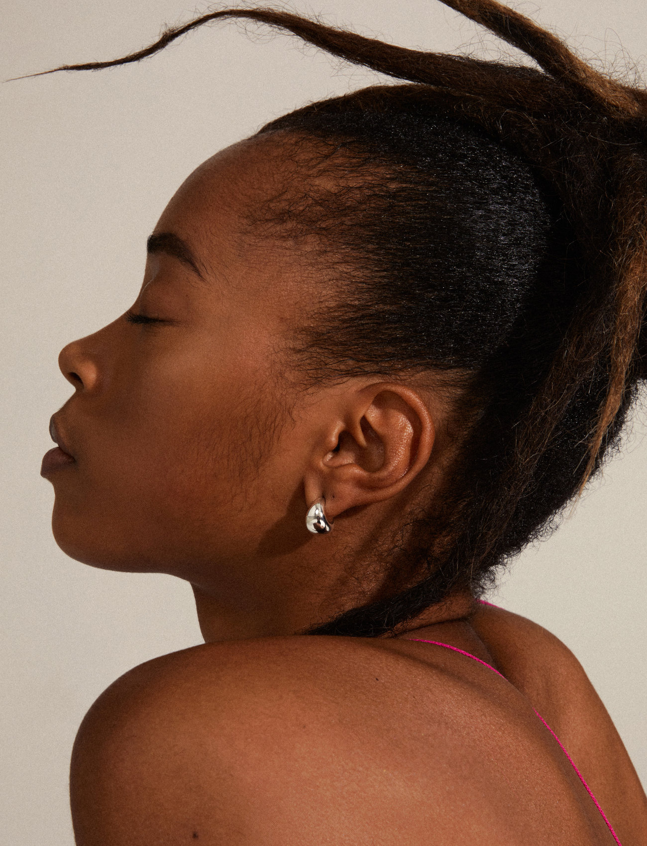 Pilgrim Alexane Recycled Chunky Mini Hoop Earrings - - ONE SIZE 1