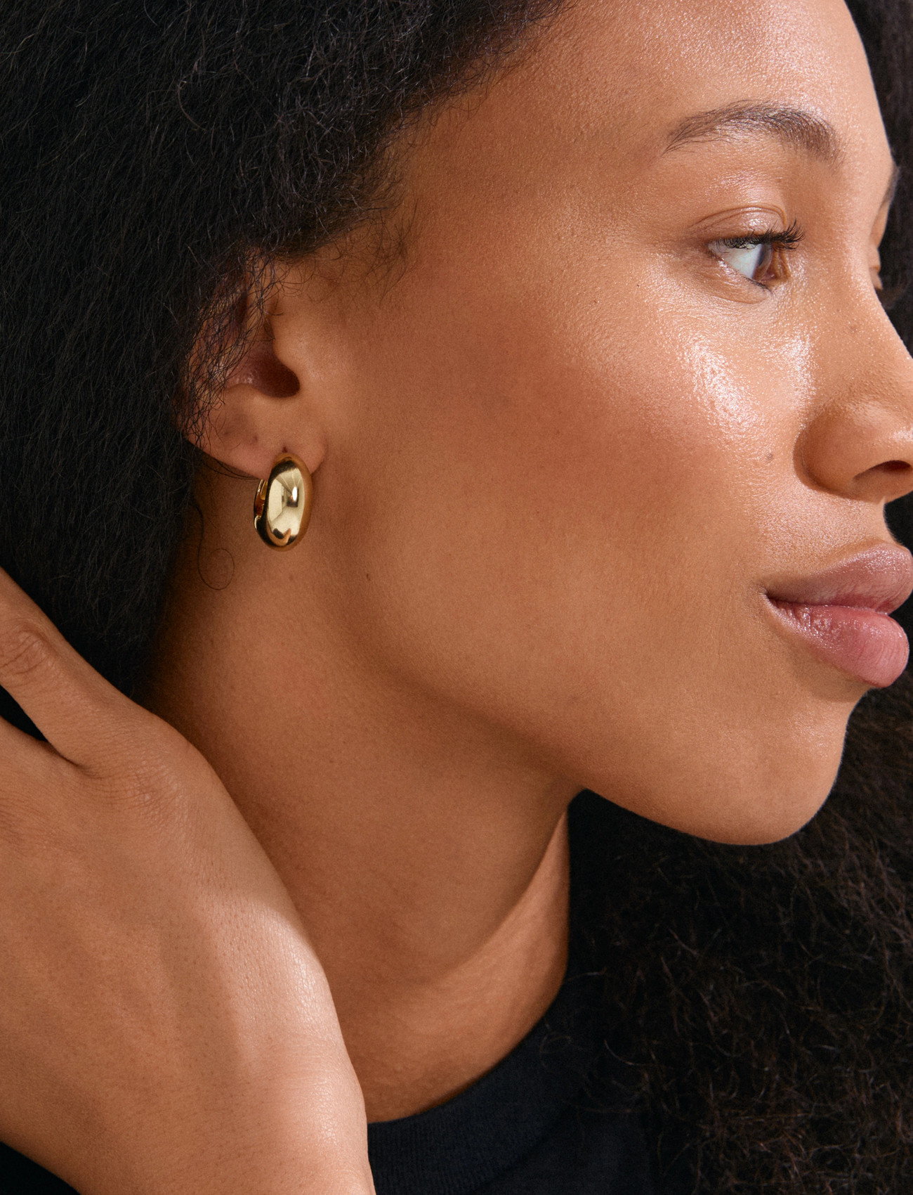 PILGRIM IOANNA chunky hoops guldpläterade örhängen dam – bild 7