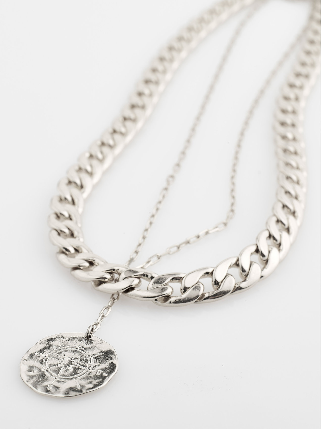 Pilgrim - Necklace Compass Silver Plated - silver plated - 2