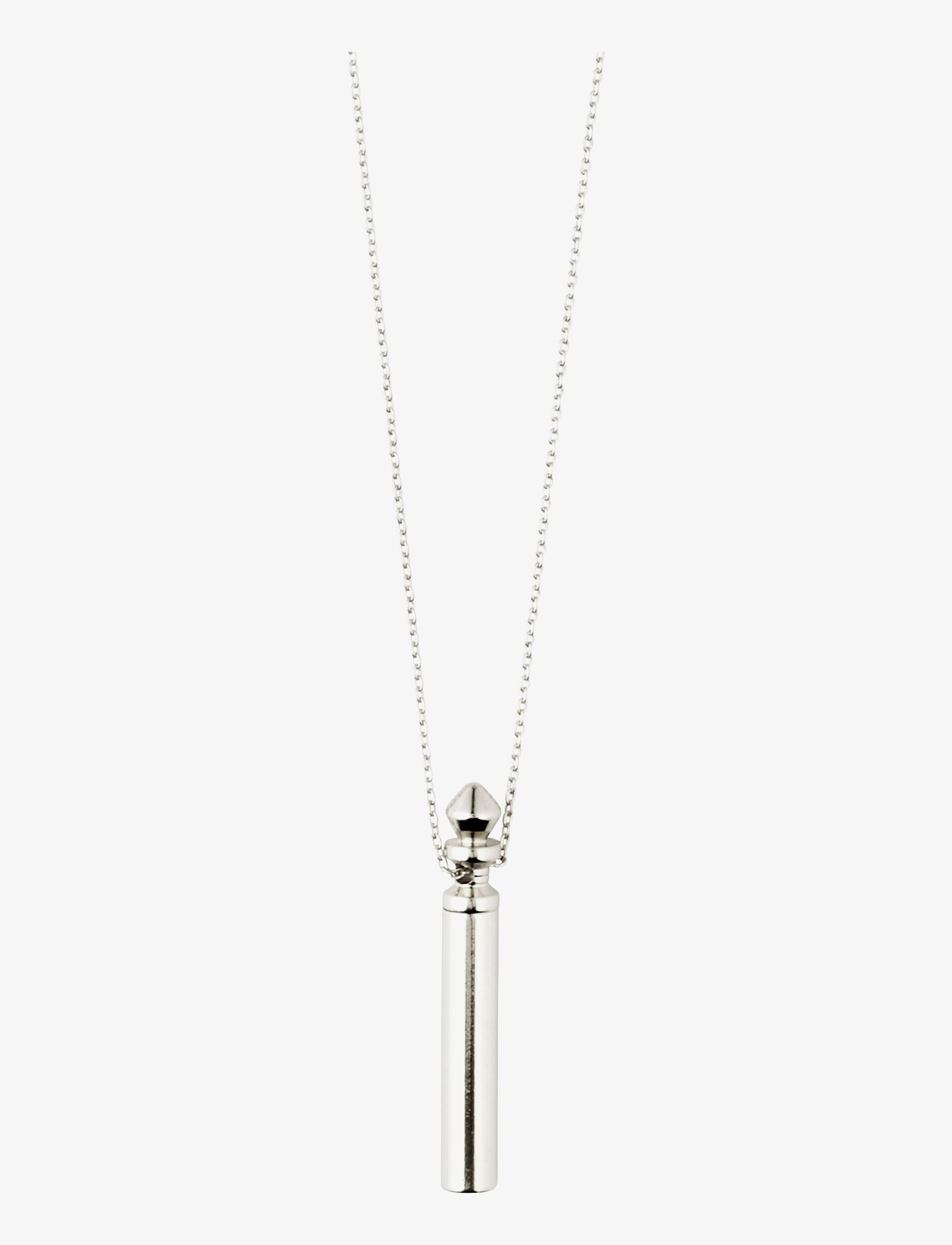 Pilgrim - RECONNECT tube pendant necklace - silver plated - 0