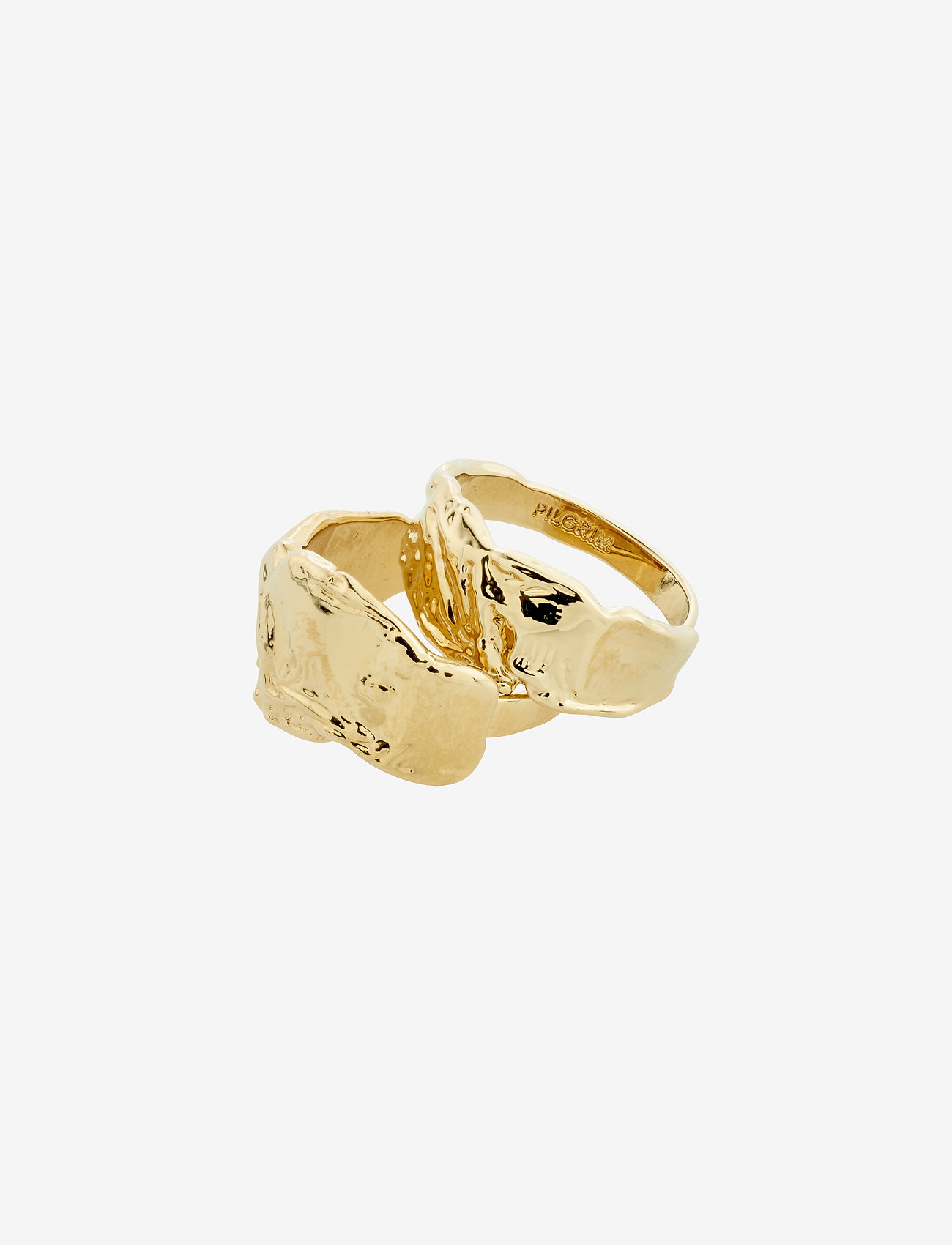 Pilgrim - OPTIMISM organic shaped rings set - gold plated - 0