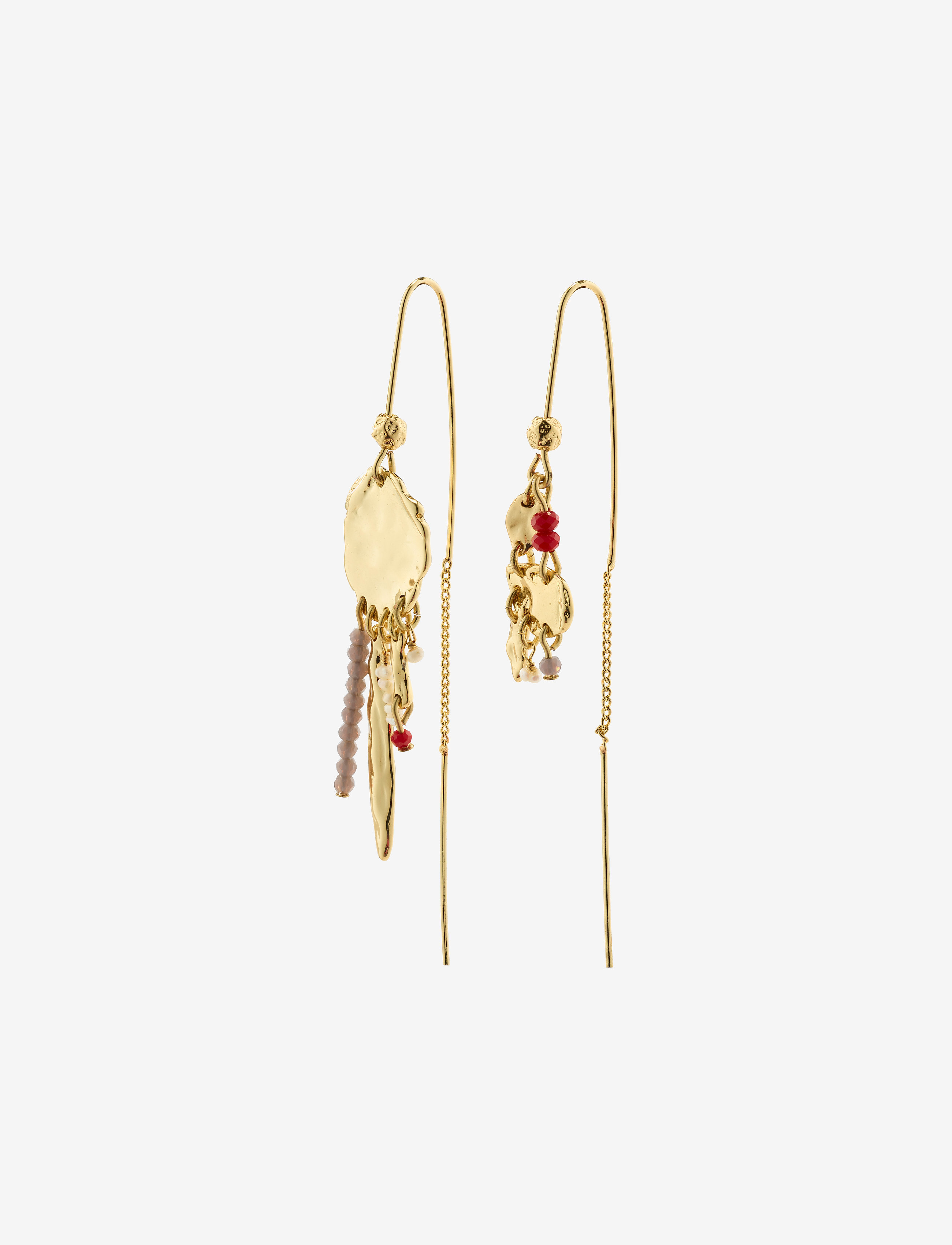 Pilgrim - OPTIMISM asymmetric earrings - gold plated - 1