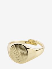 LOVE signet ring - GOLD PLATED
