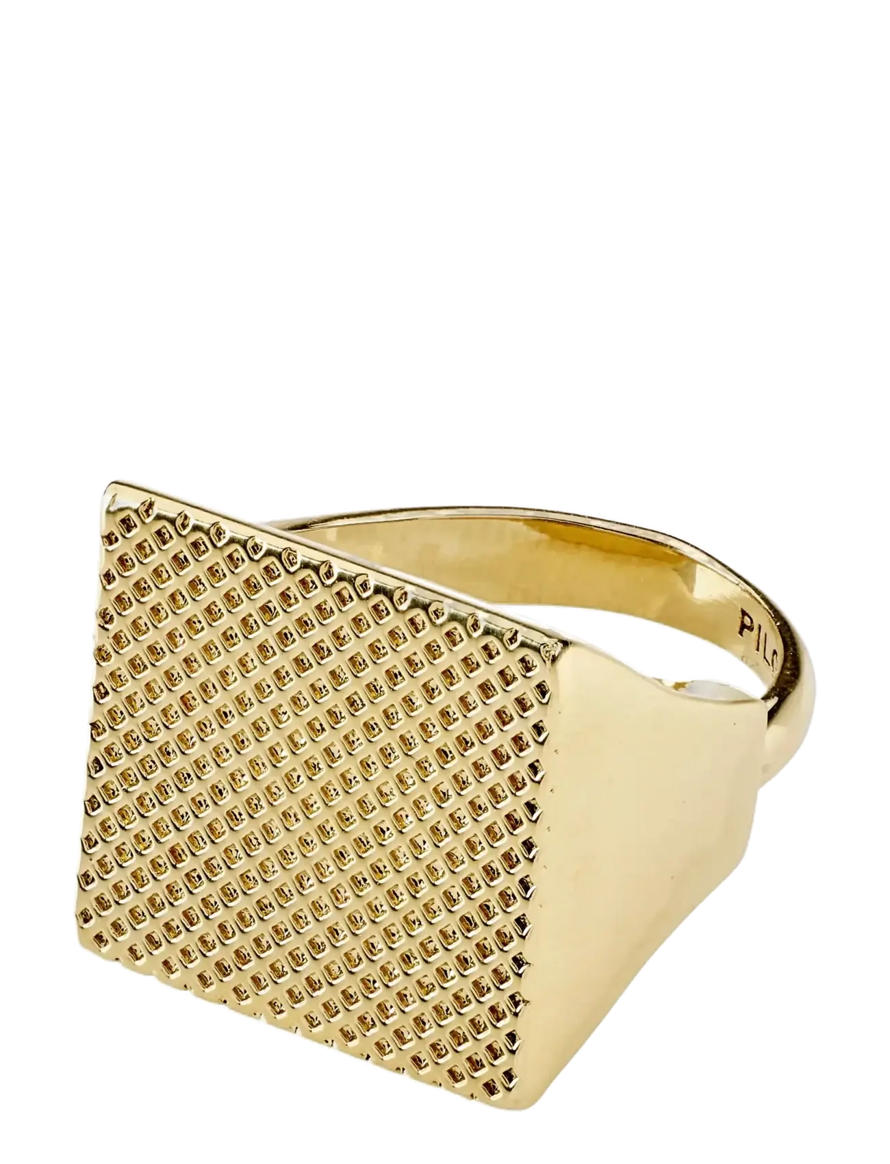 Pilgrim Pulse Signet Ring Gold-Plated, Damen, Siegelring, Gold, Gr: One Size