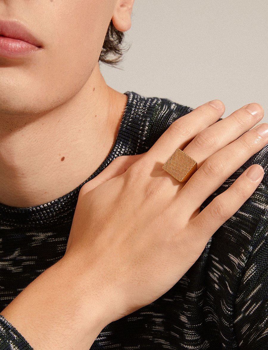 Pilgrim - PULSE signet ring gold-plated - ringe - gold plated - 0