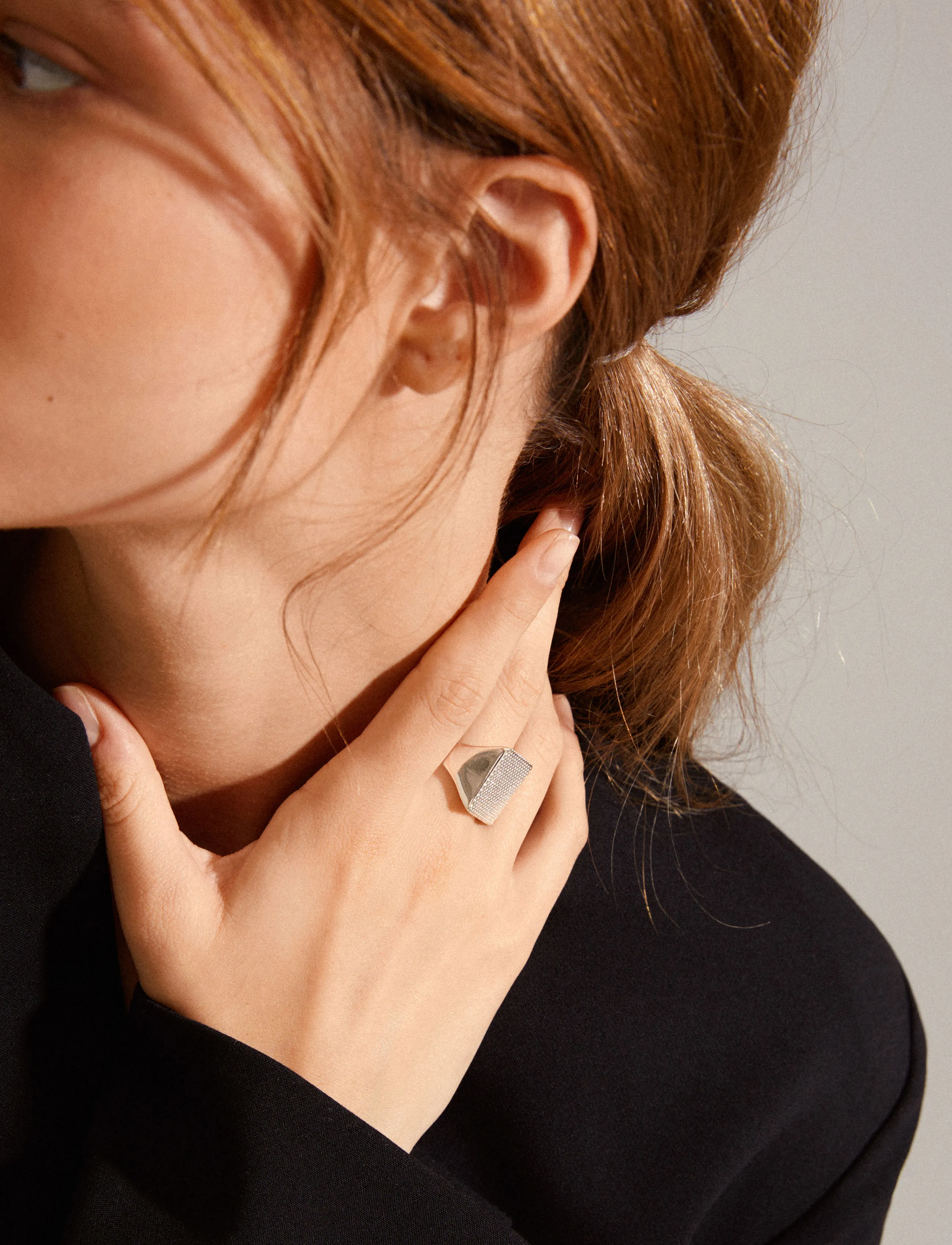 PILGRIM Pulse Signet Ring Silver-Plated dam – bild 3