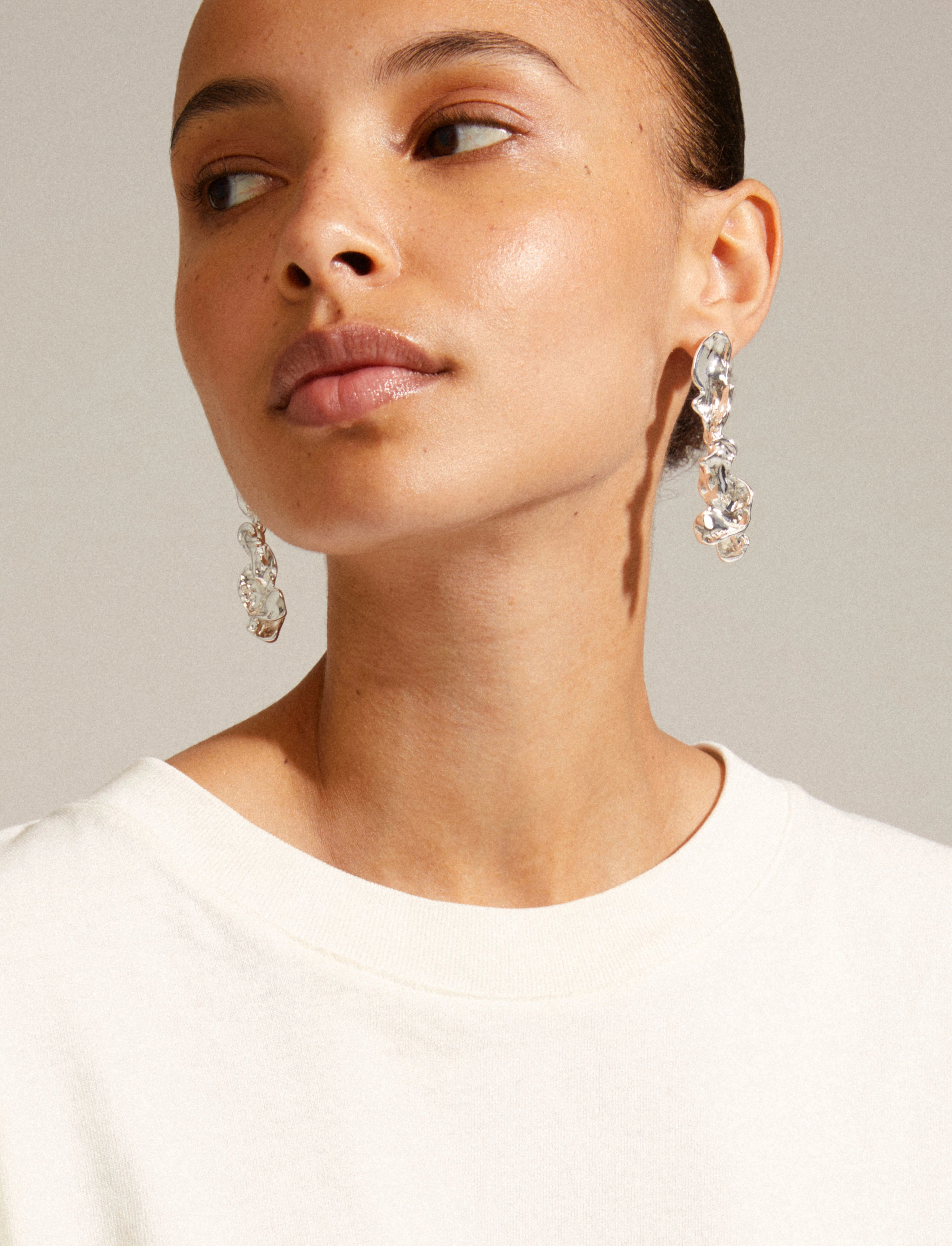 Pilgrim - PULSE recycled earrings - silver plated - 1