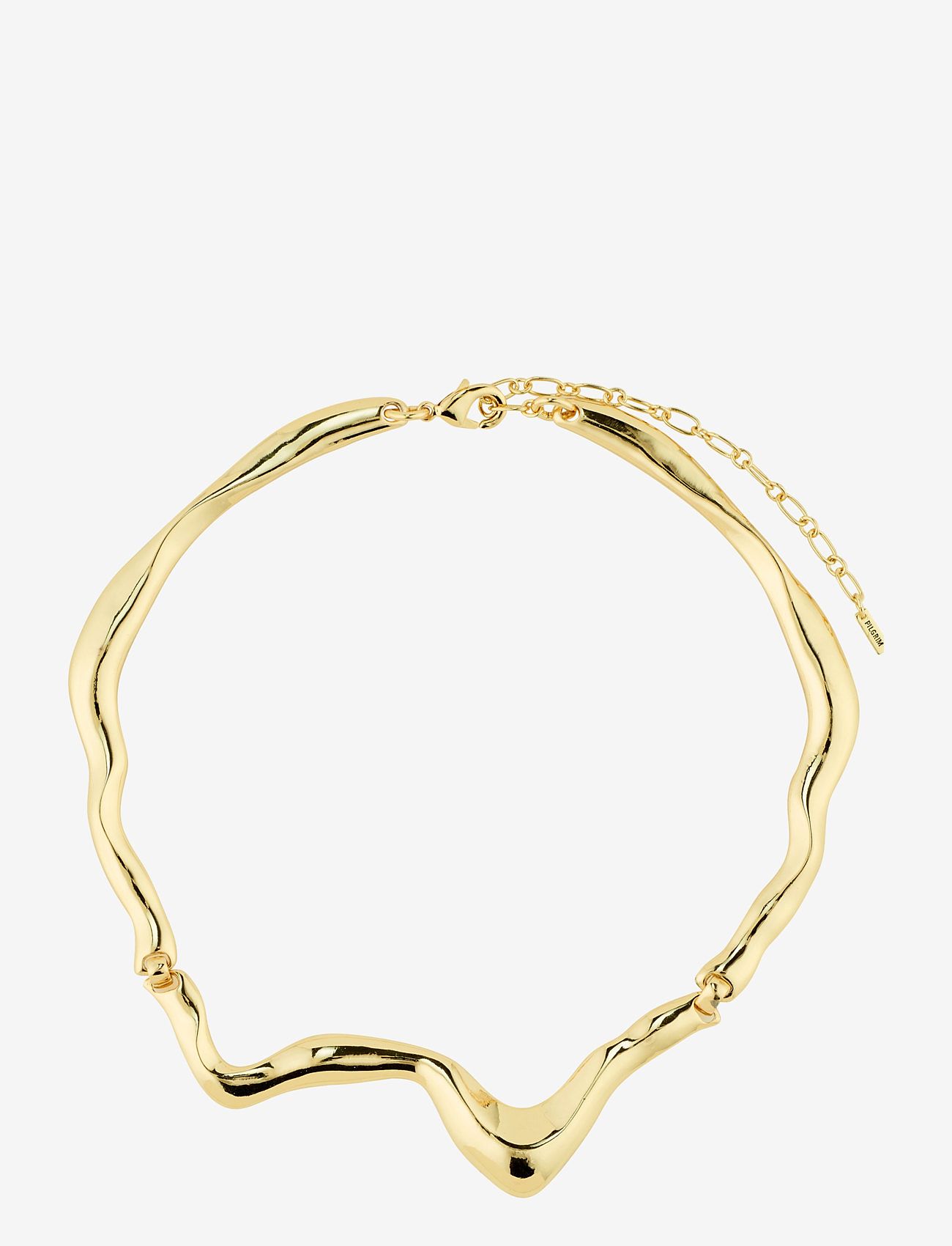 Pilgrim - MOON recycled necklace - festtøj til outletpriser - gold plated - 0
