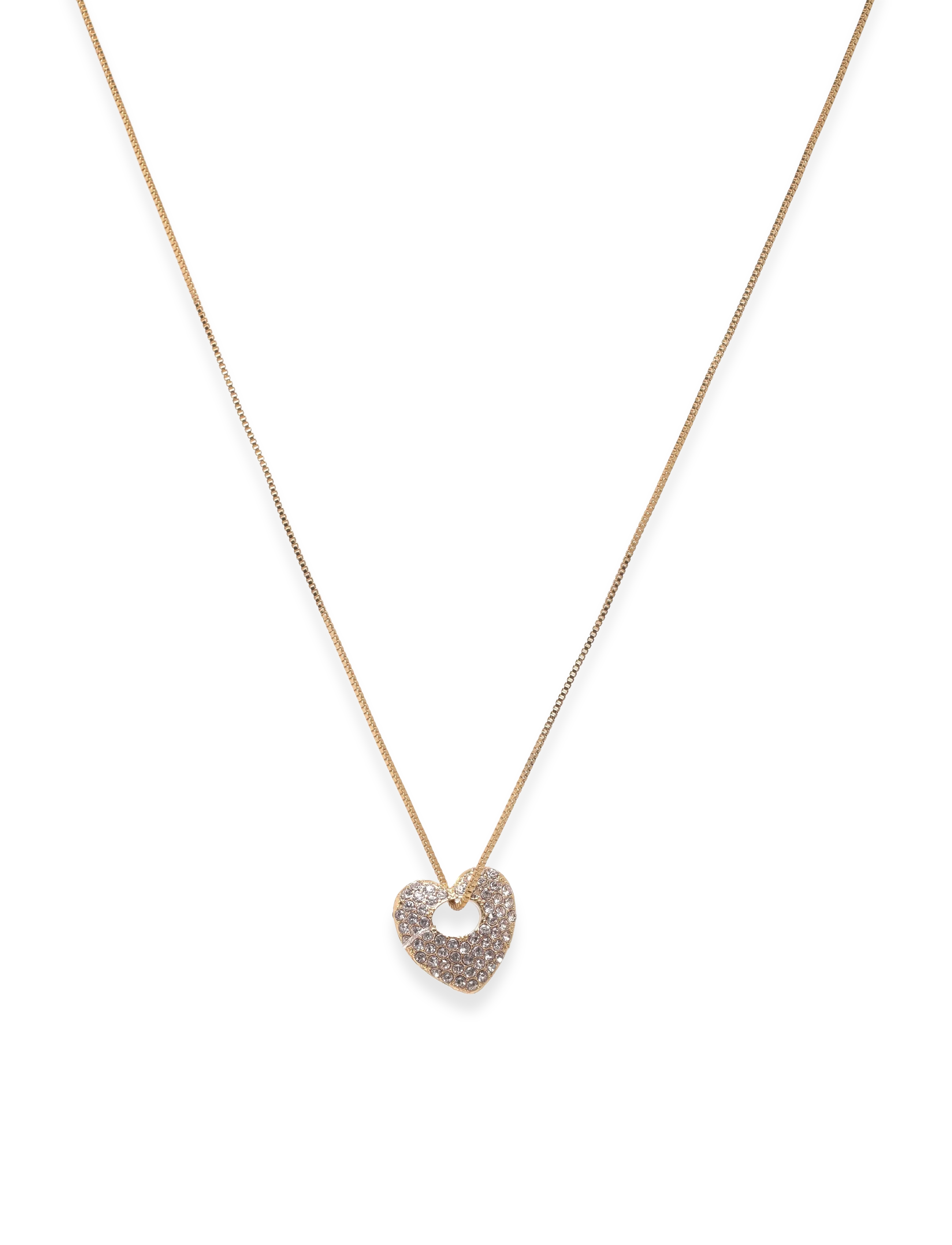 Pilgrim Dune Heart Necklace Gold-Plated, One Size, Necklaces, Gold - Dainty Frauen