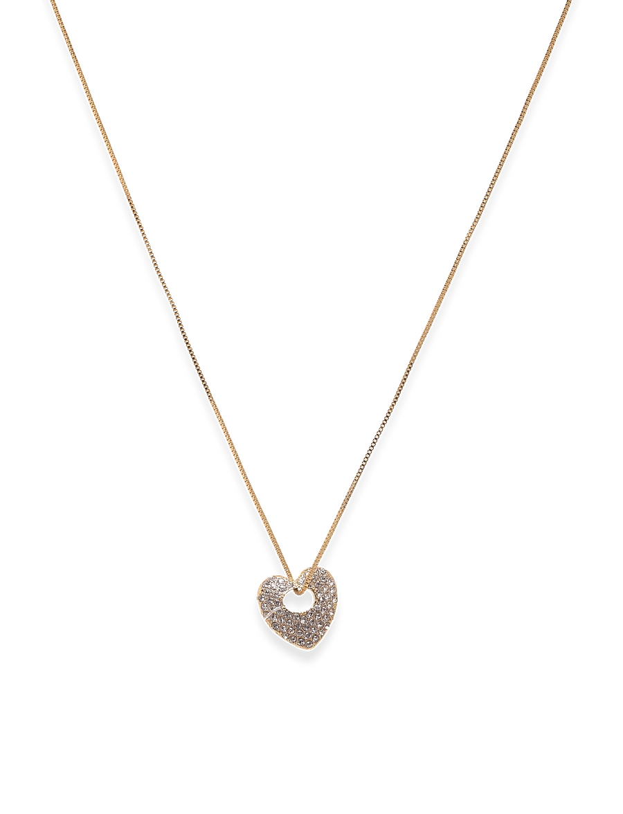 Pilgrim - DUNE heart necklace gold-plated - dainty necklaces - gold plated - 0
