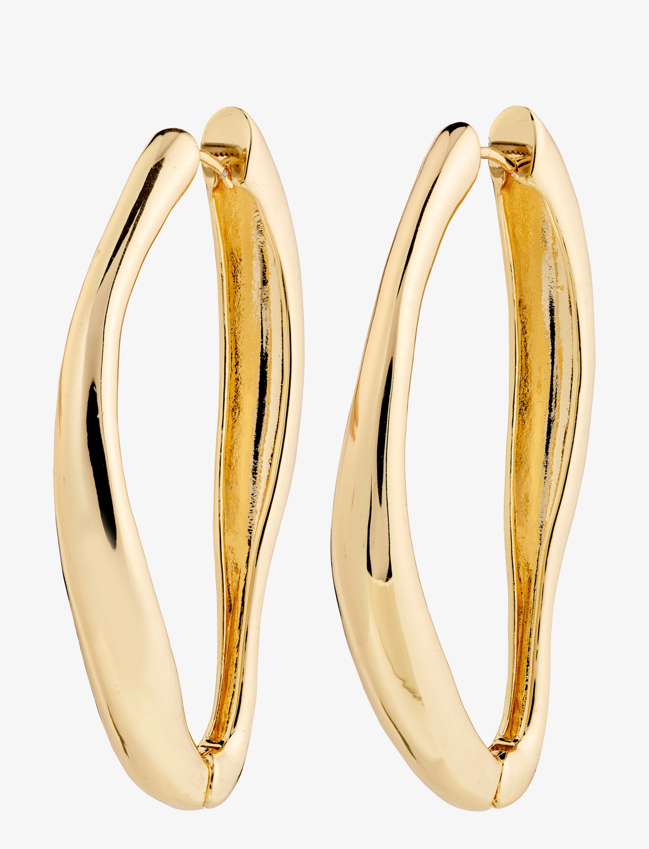 Pilgrim - DUNE recycled hoop earrings - gold plated - 1