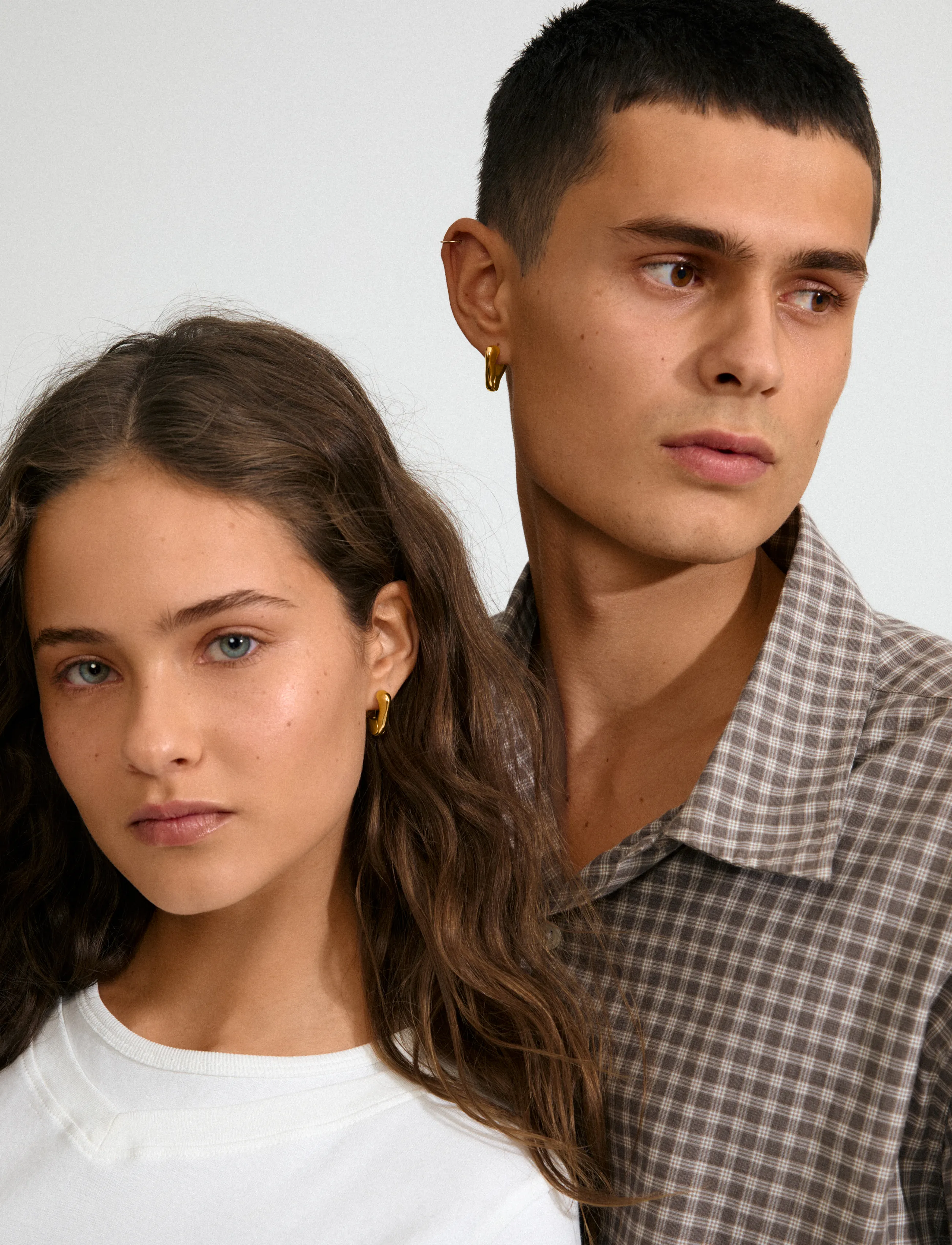 Pilgrim Free Earrings Gold-Plated, One Size, Earrings, Gold - Hoops, Frauen