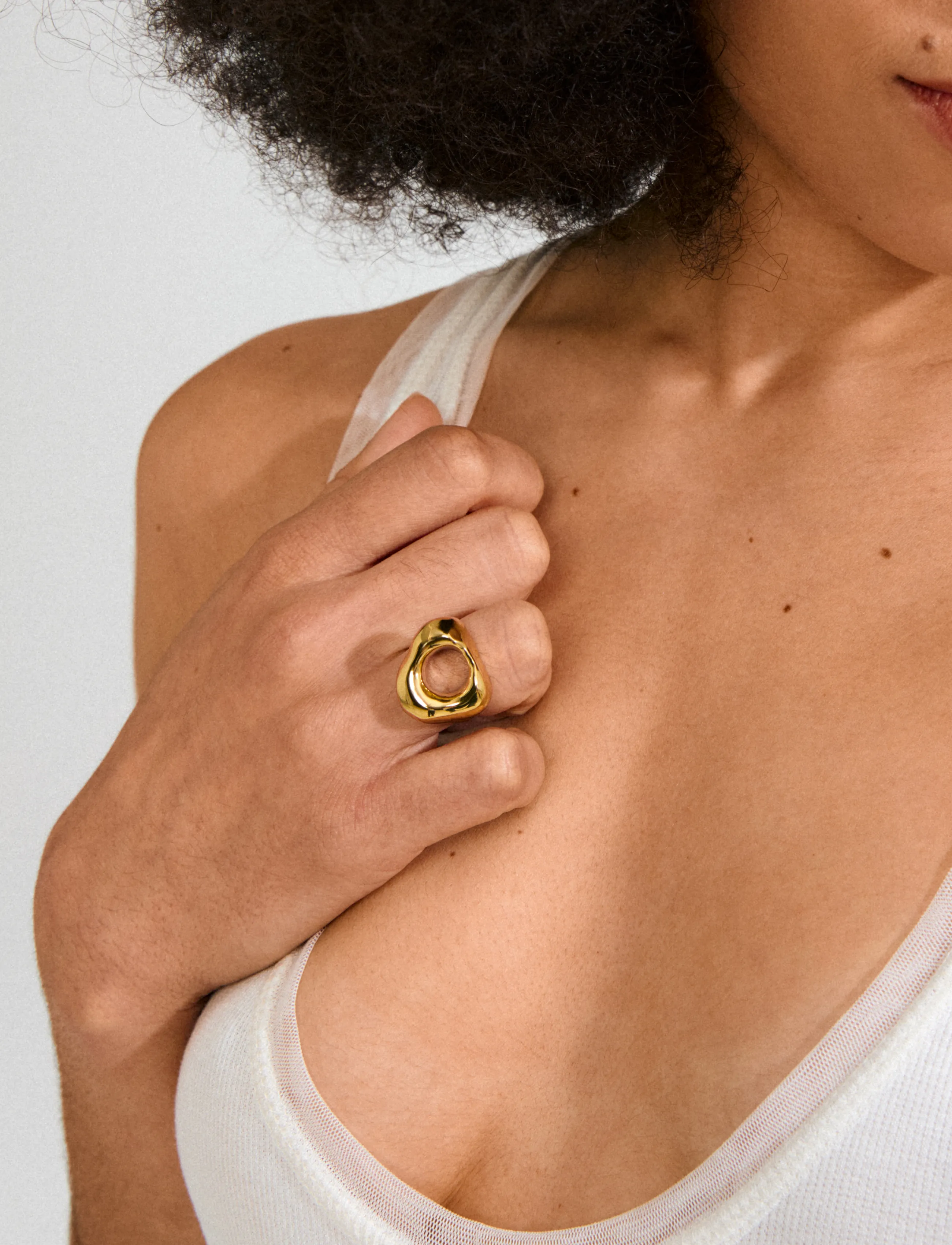 Pilgrim - FREE ring gold-plated - festtøj til outletpriser - gold plated - 2