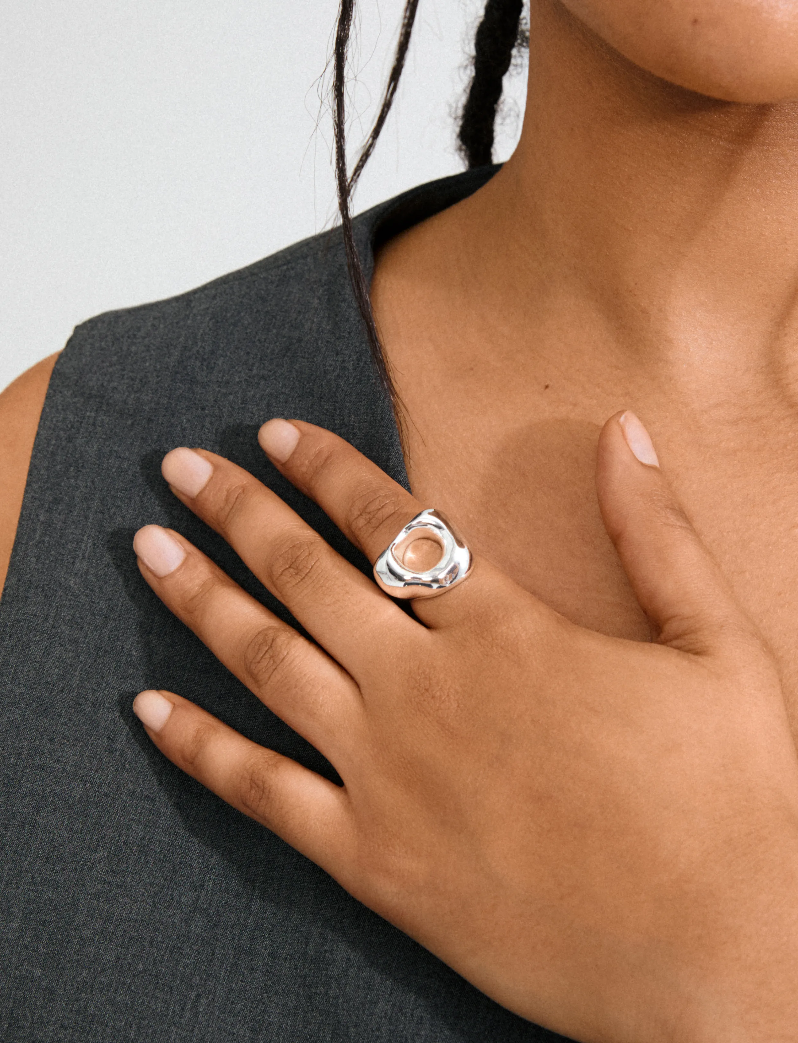 Pilgrim Free Ring Silver-Plated, One Size, Silver, Smykker > Ringe, Dame