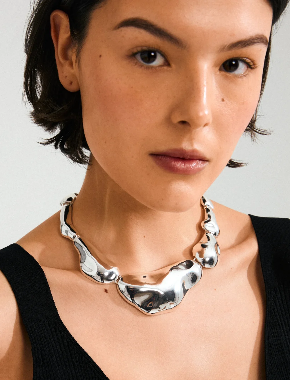 Pilgrim - FREE statement necklace silver-plated - halsreifen - silver plated - 0