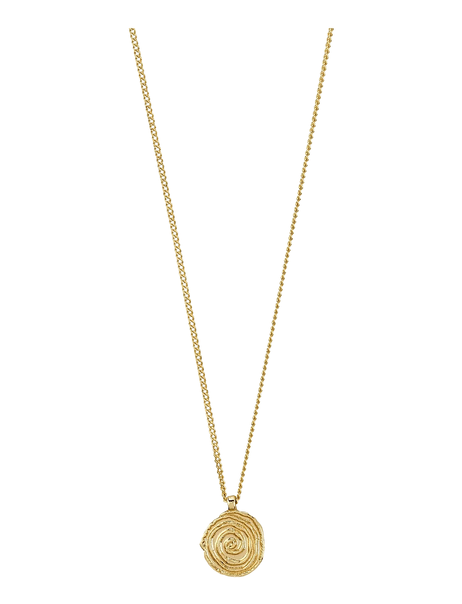 Pilgrim - AIR coin necklace gold-plated - konfirmationstøj - gold plated - 1