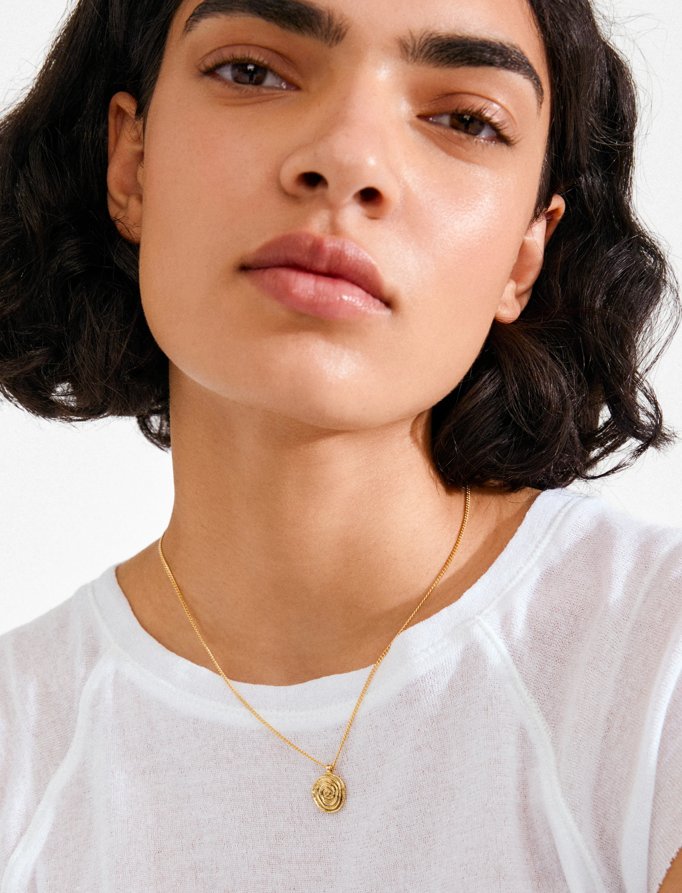 Pilgrim Air Coin Necklace Gold-Plated, One Size, Necklaces, Gold - Chain Frauen