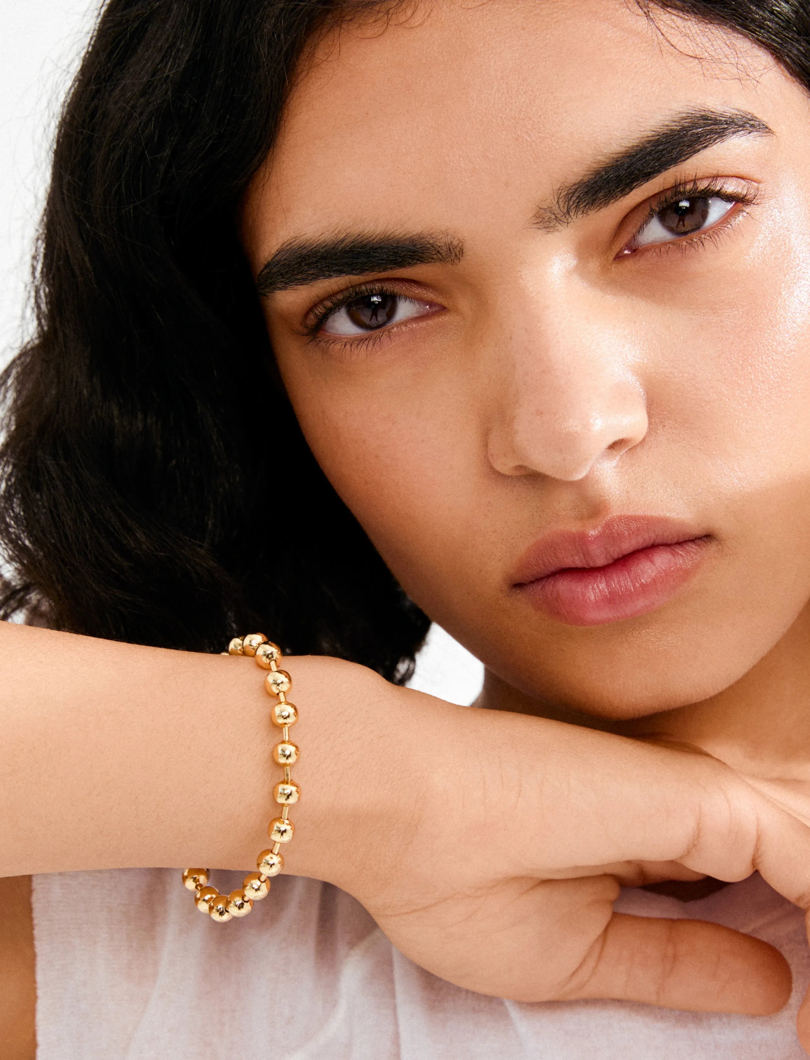 Pilgrim Air Bracelet Gold-Plated, Kvinder, Kuglekæde Armbånd, Guld, Str: ONE SIZE